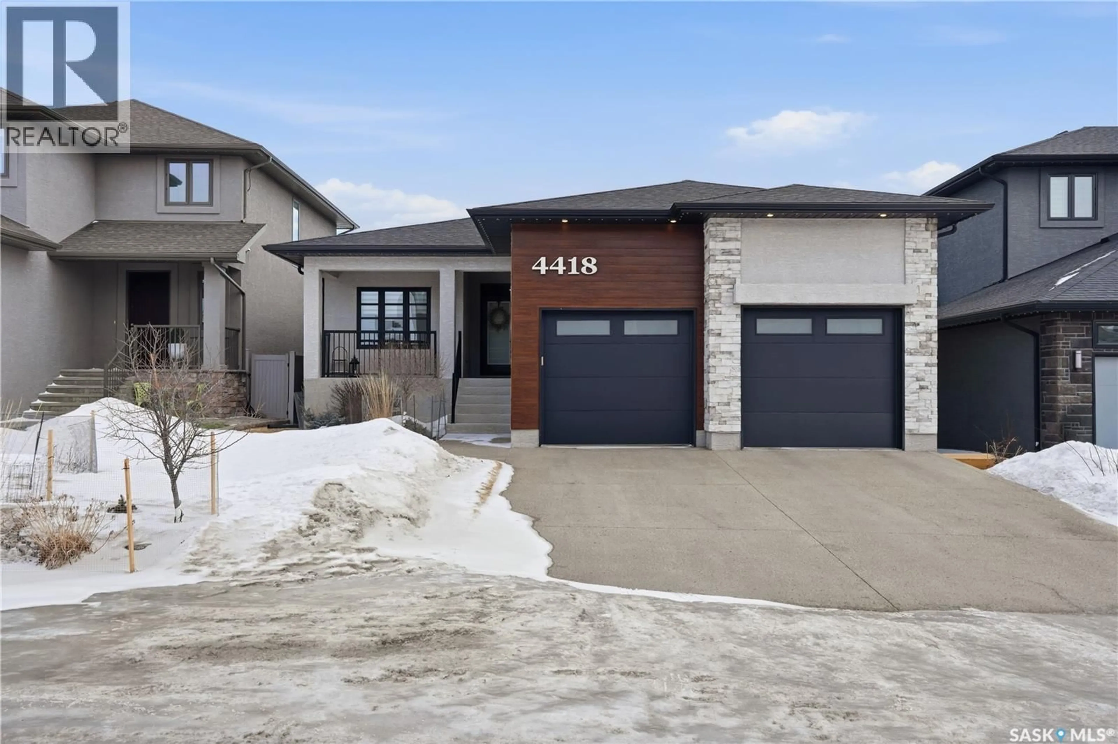 Home with brick exterior material, street for 4418 SAGE CRESCENT, Regina Saskatchewan S4V3H7