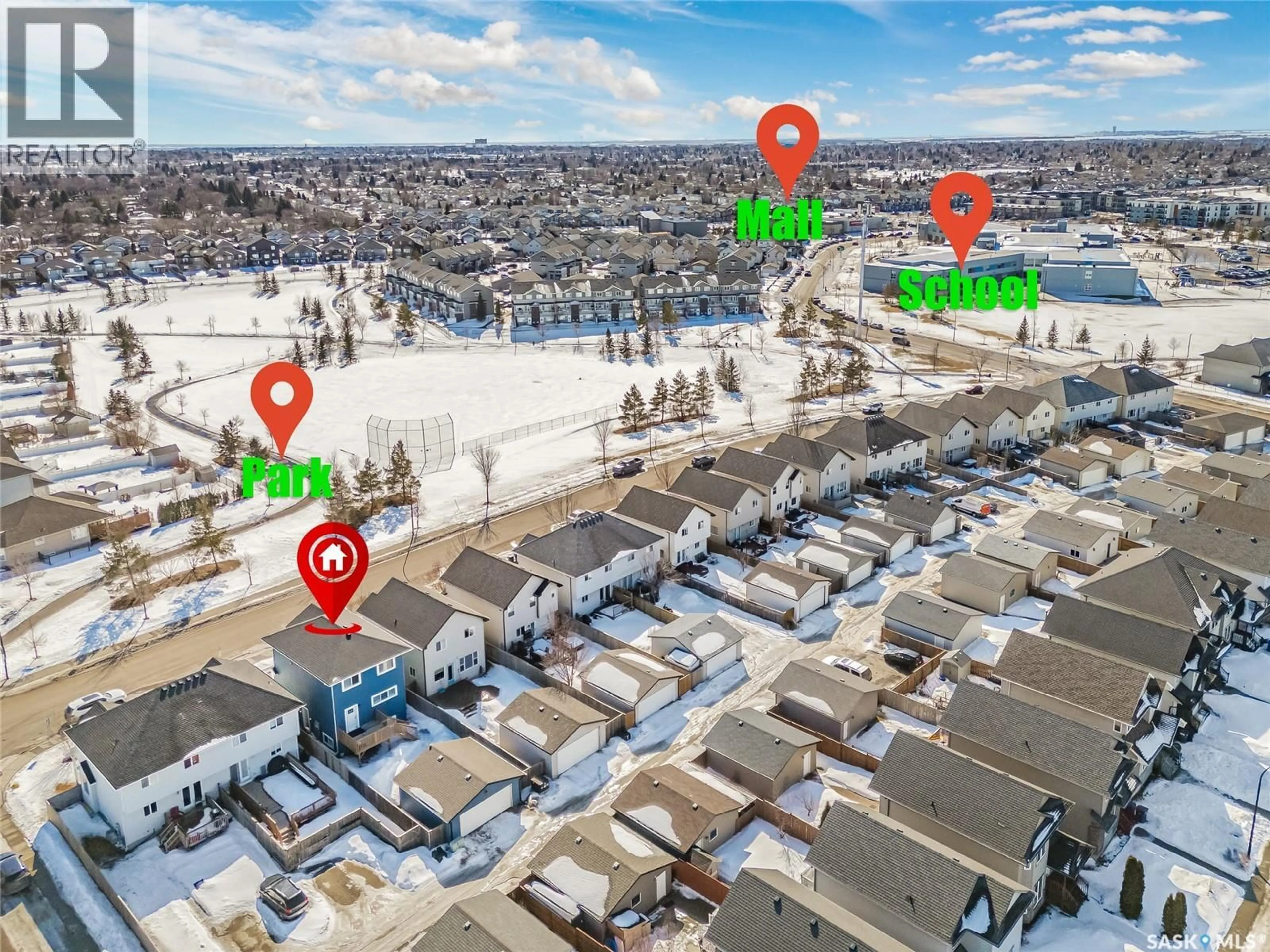 A pic from outside/outdoor area/front of a property/back of a property/a pic from drone, street for 170 HAMPTON BOULEVARD, Saskatoon Saskatchewan S7R0A7