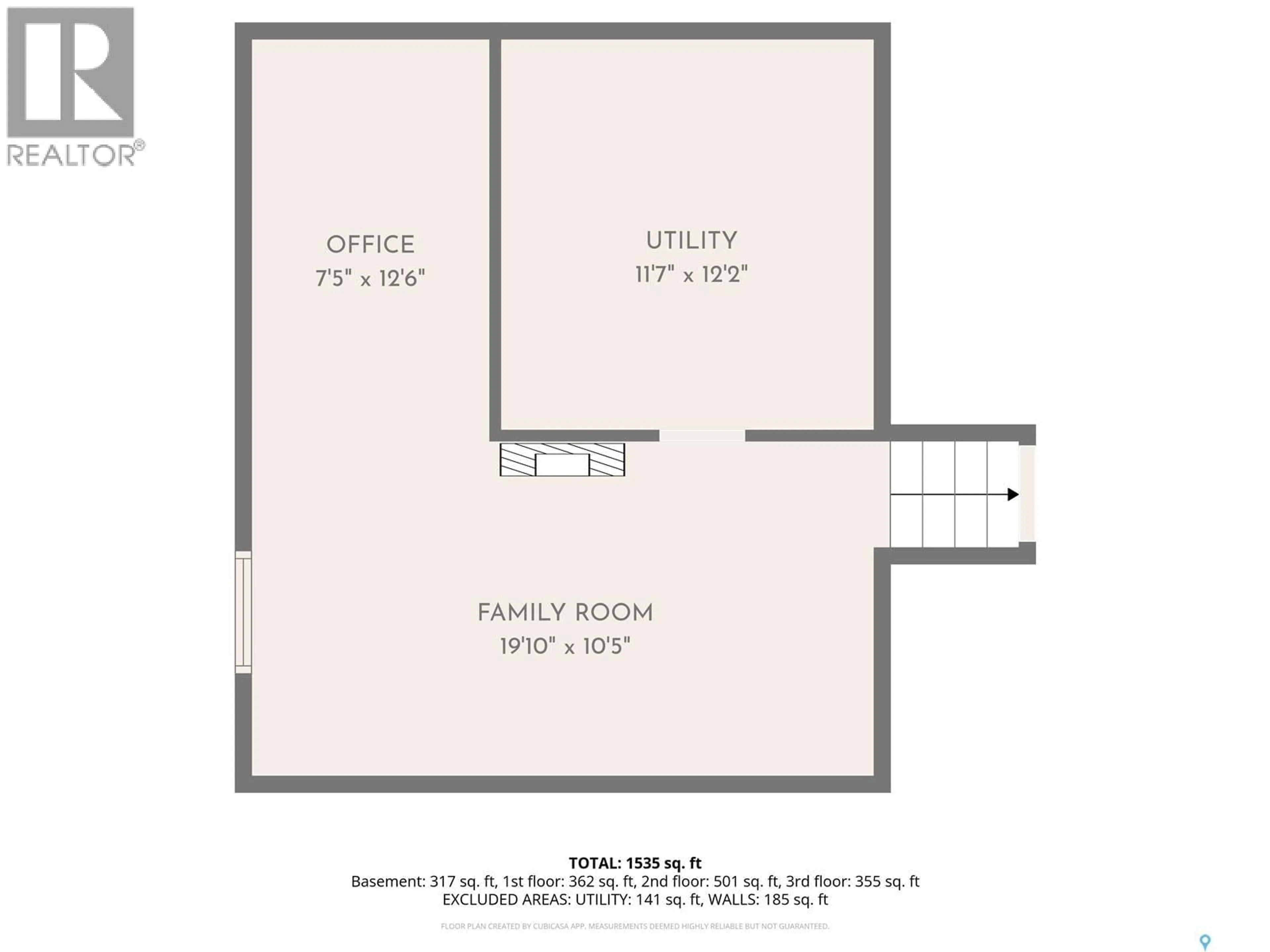 Floor plan for 35 COOPER CRESCENT, Regina Saskatchewan S4R4J8