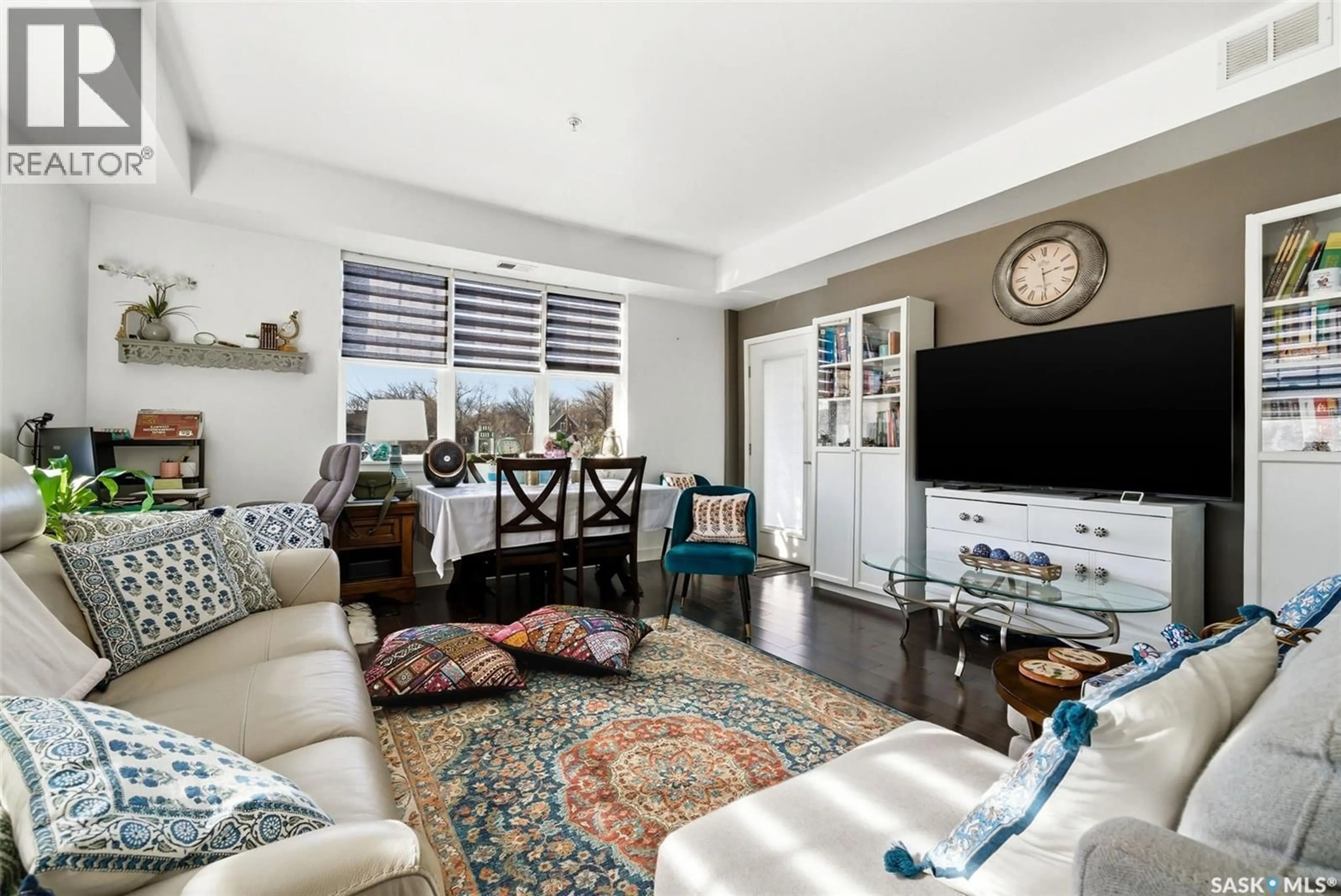 Living room with furniture, unknown for 208 - 2255 ANGUS STREET, Regina Saskatchewan S4T2A3