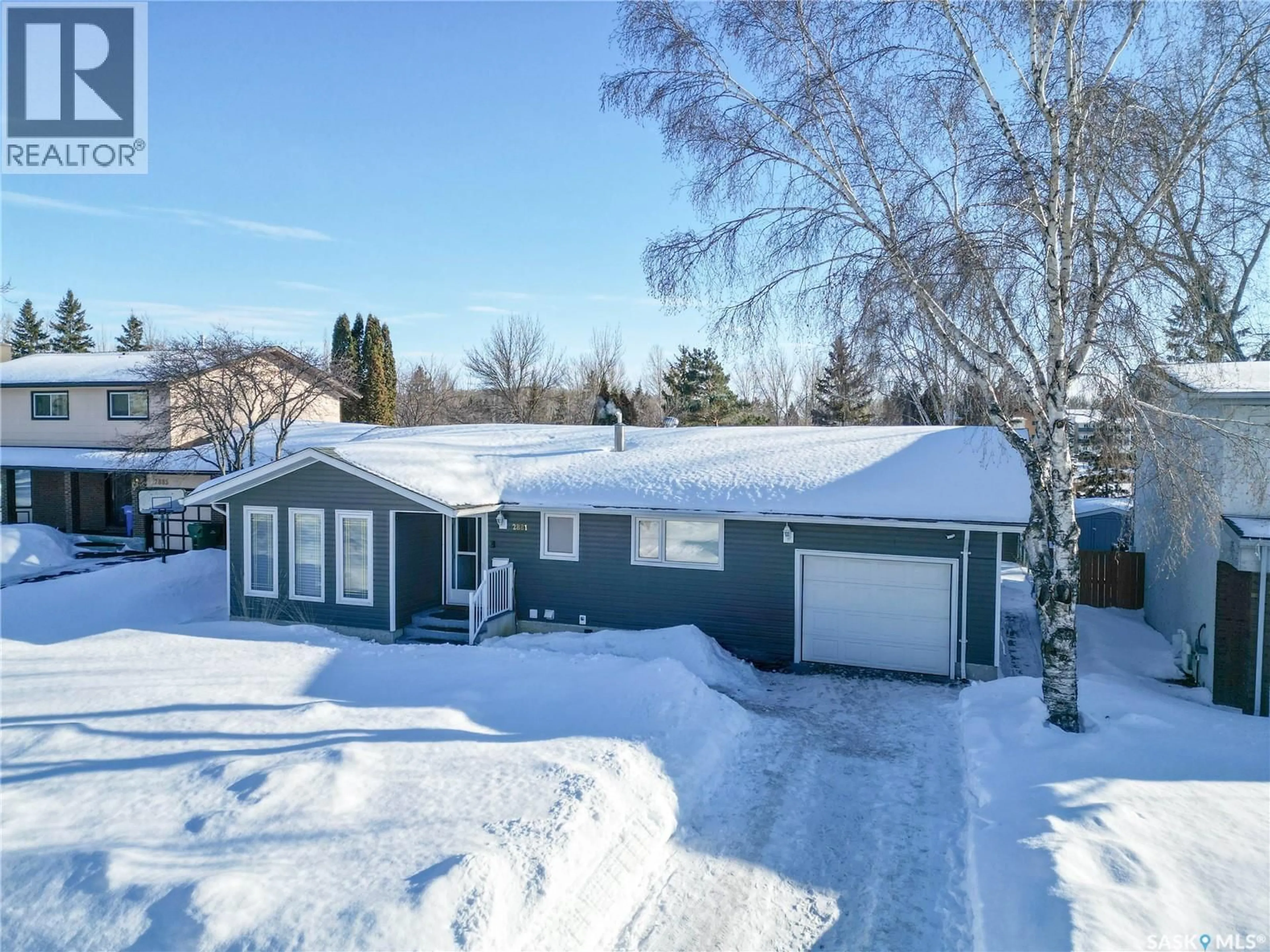 A pic from outside/outdoor area/front of a property/back of a property/a pic from drone, street for 2881 WYLLIE CRESCENT, Prince Albert Saskatchewan S6V6M3