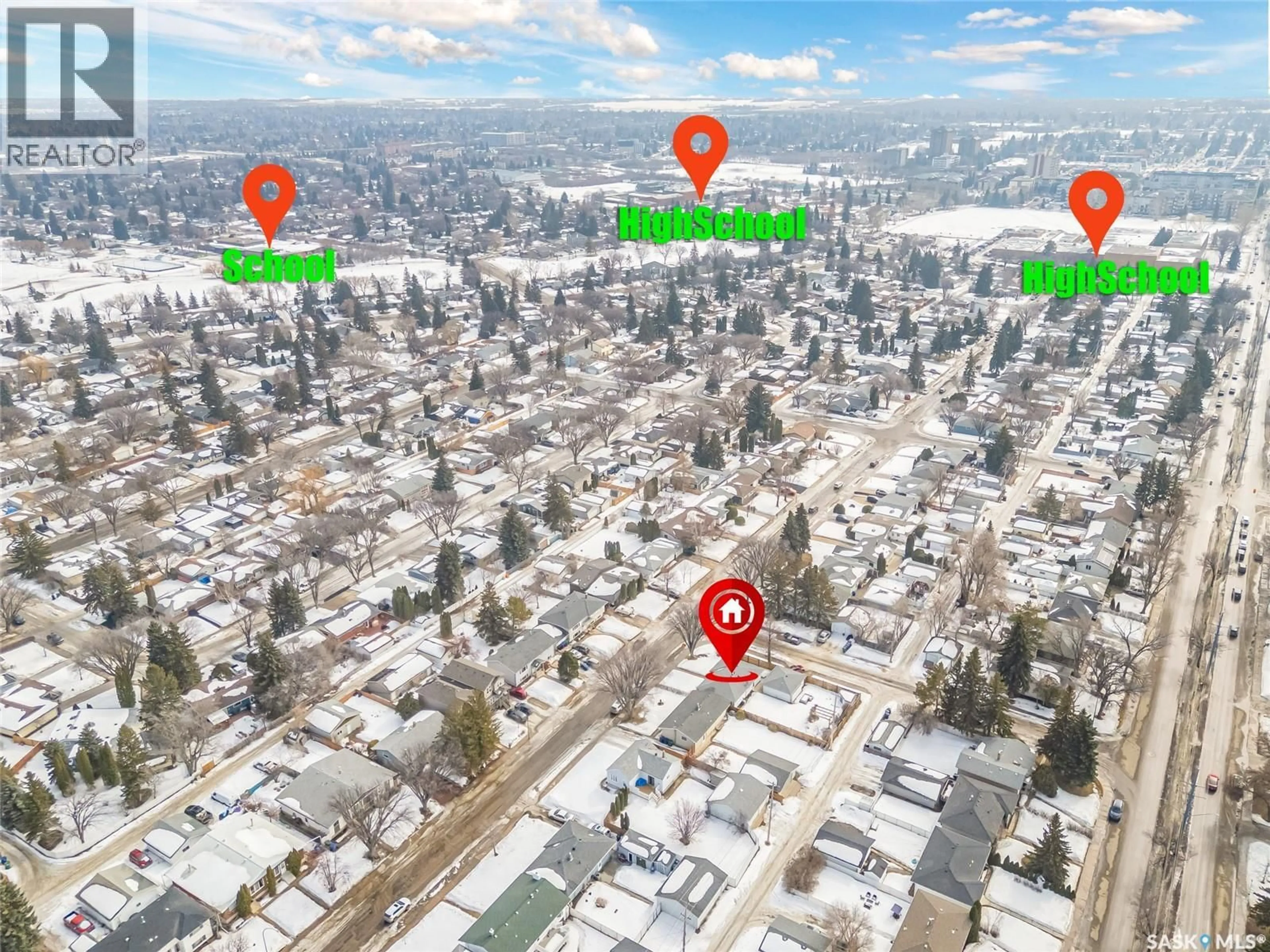 Picture of a map for 1410 ARGYLE AVENUE, Saskatoon Saskatchewan S7H2W4