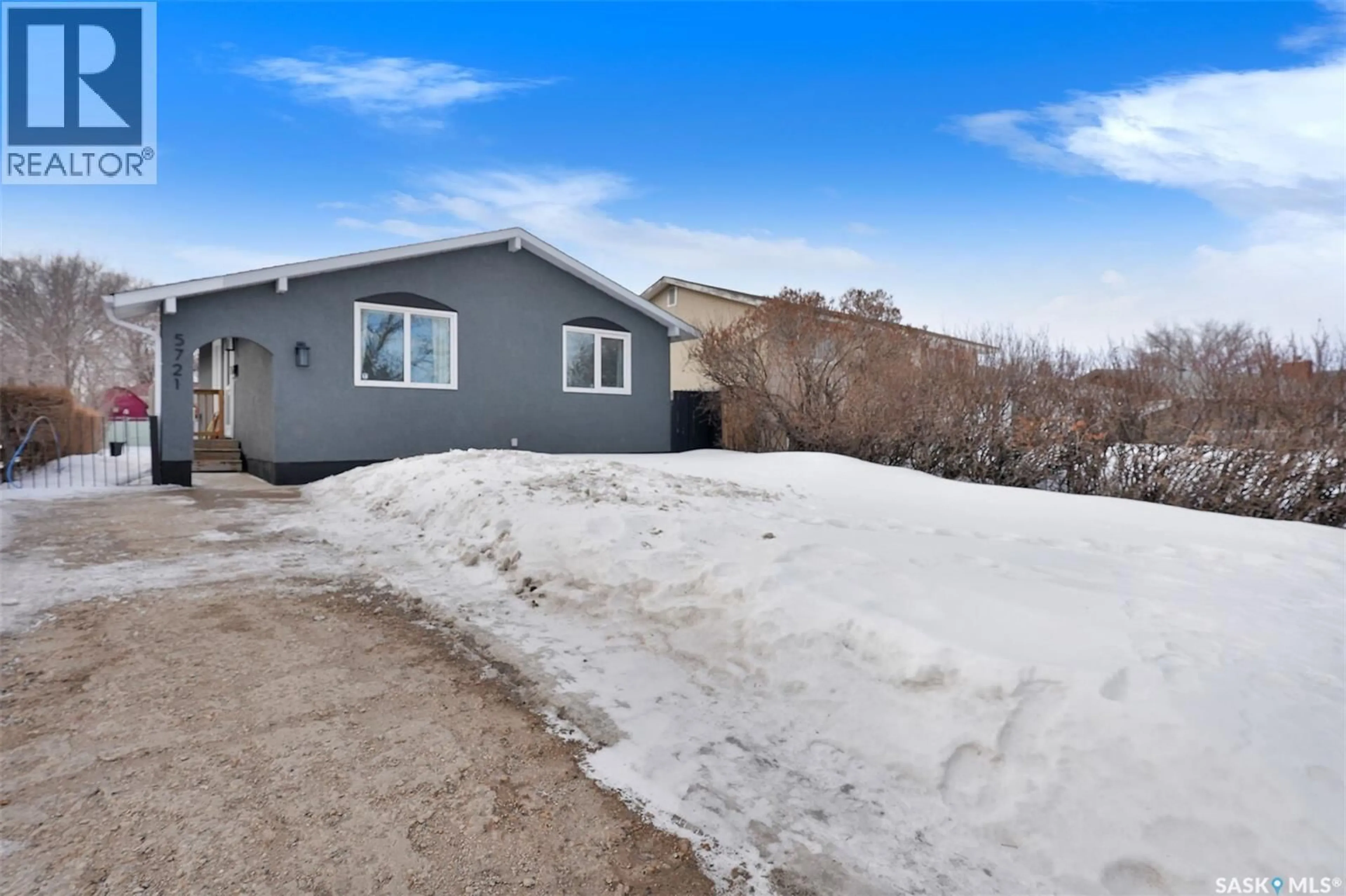 A pic from outside/outdoor area/front of a property/back of a property/a pic from drone, street for 5721 2ND AVENUE, Regina Saskatchewan S4R5M4
