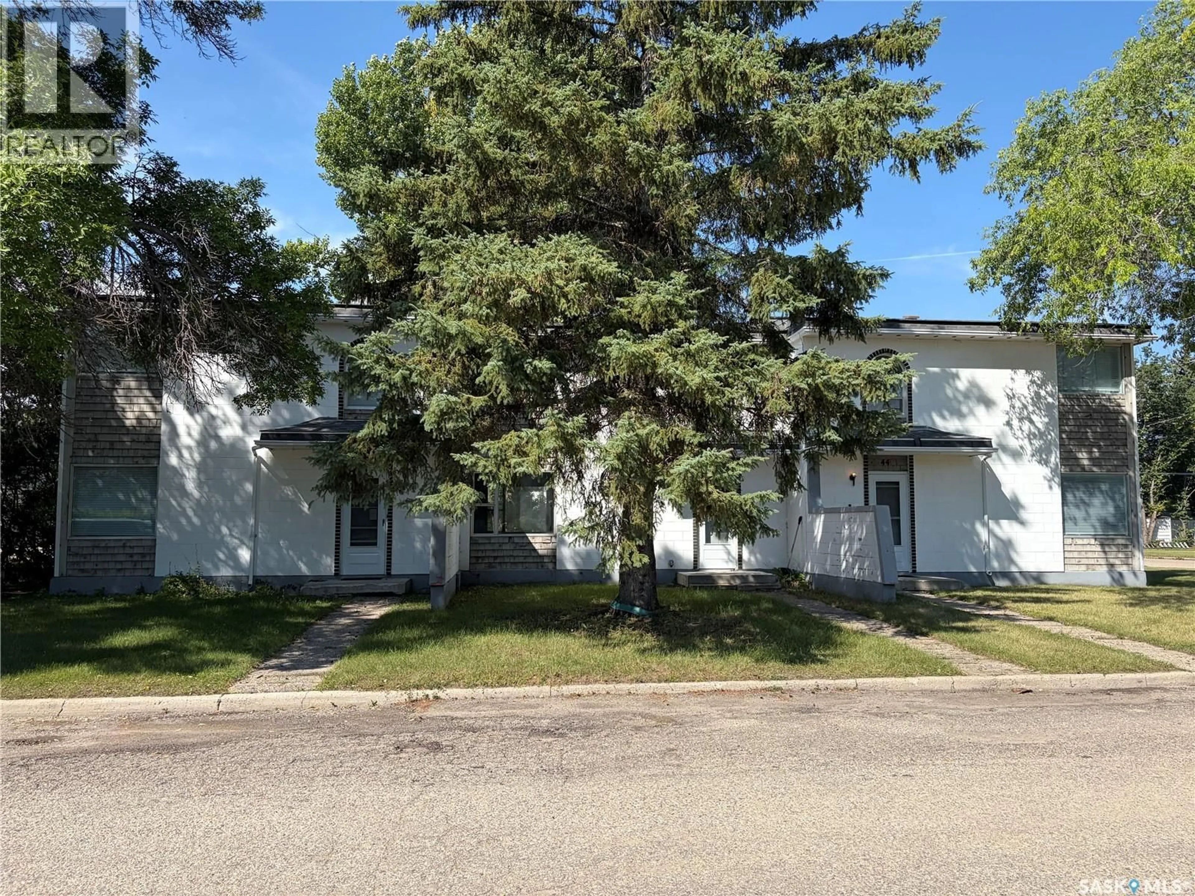 A pic from outside/outdoor area/front of a property/back of a property/a pic from drone, street for 44 MAYO STREET, Lanigan Saskatchewan S0K2M0