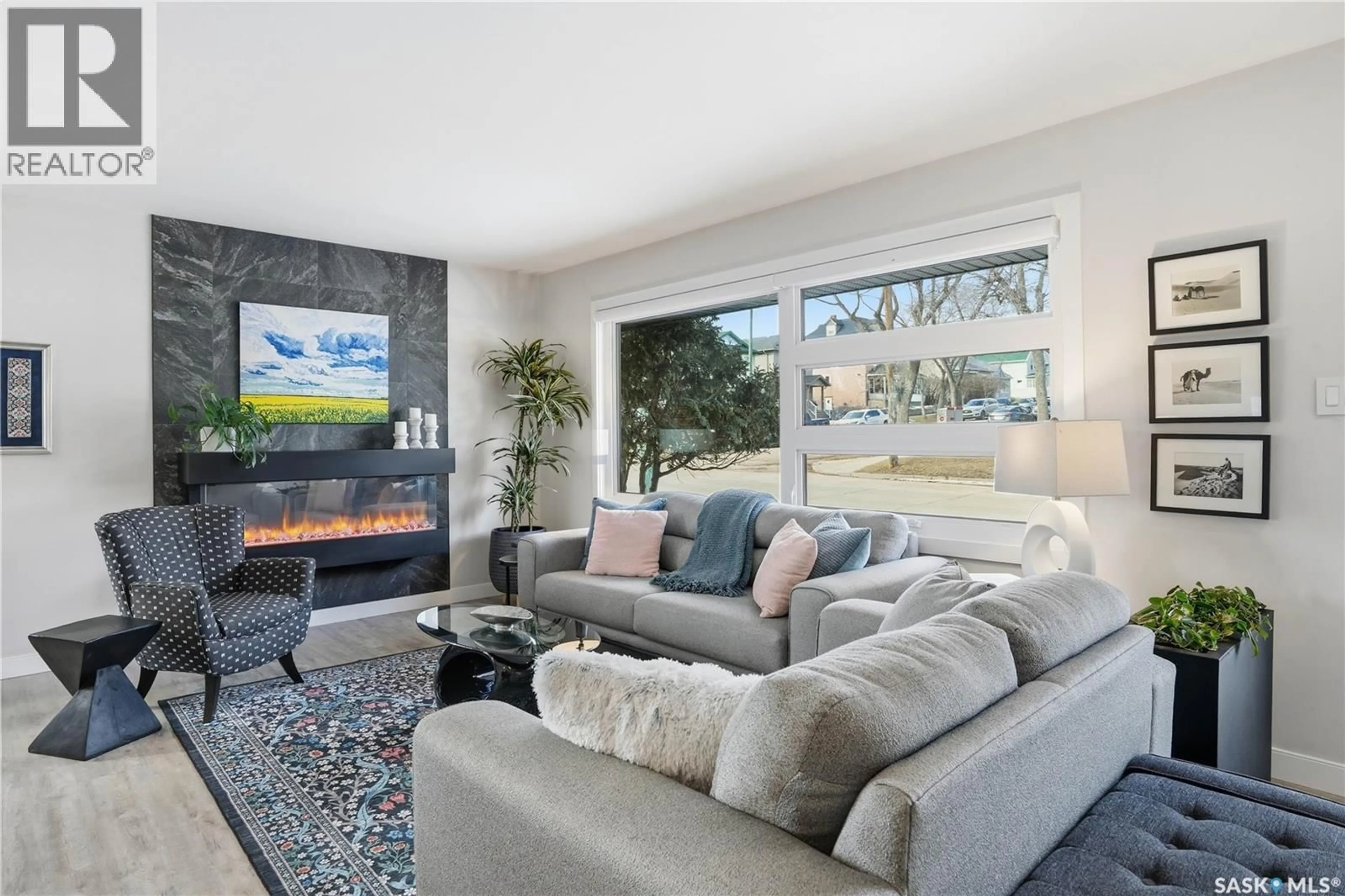 Living room with furniture, unknown for 205 HALL STREET, Moose Jaw Saskatchewan S6H0V1