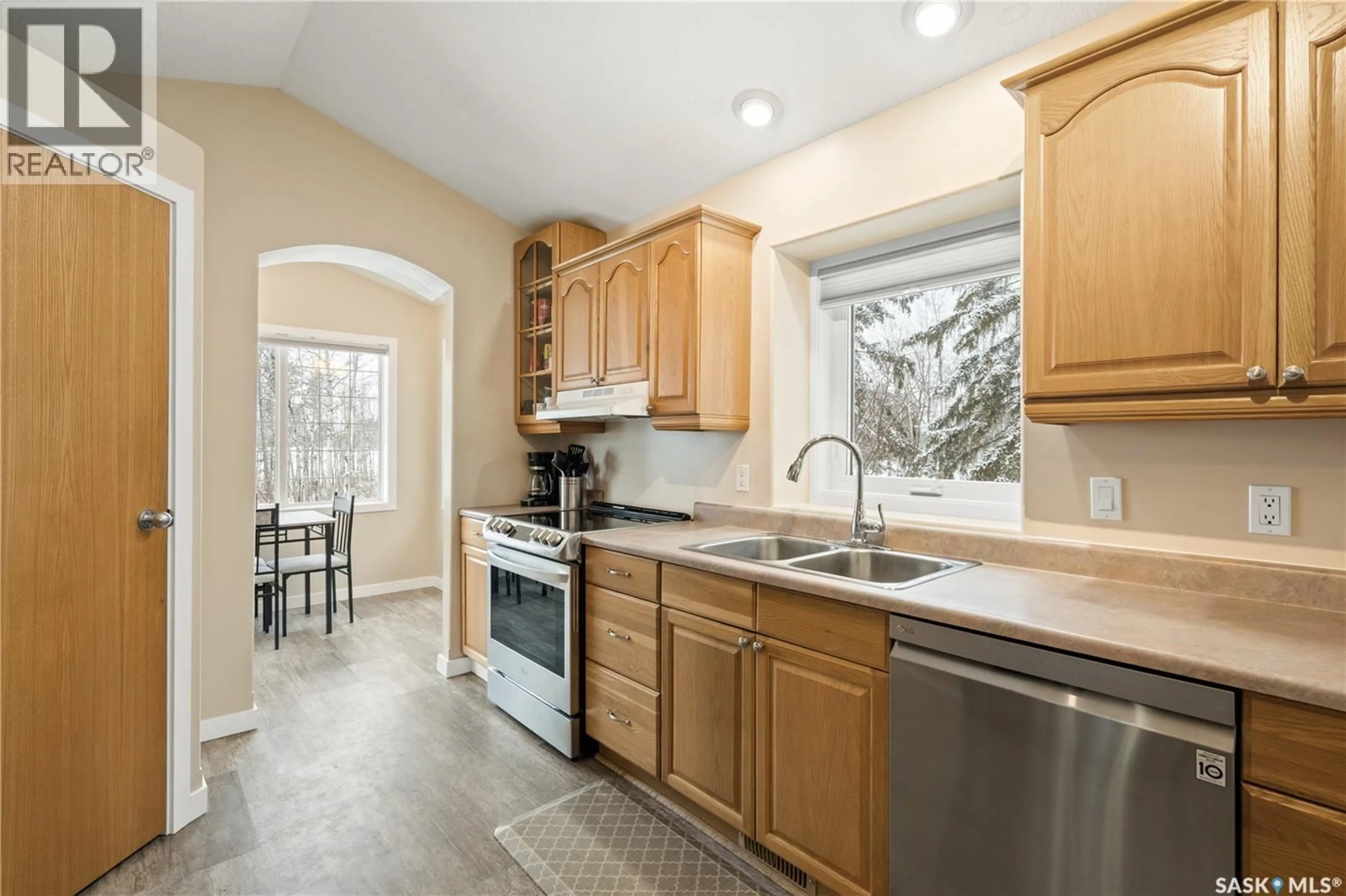 Open concept kitchen, ceramic/tile floor for 172 3RD STREET, Pierceland Saskatchewan S0M2K0