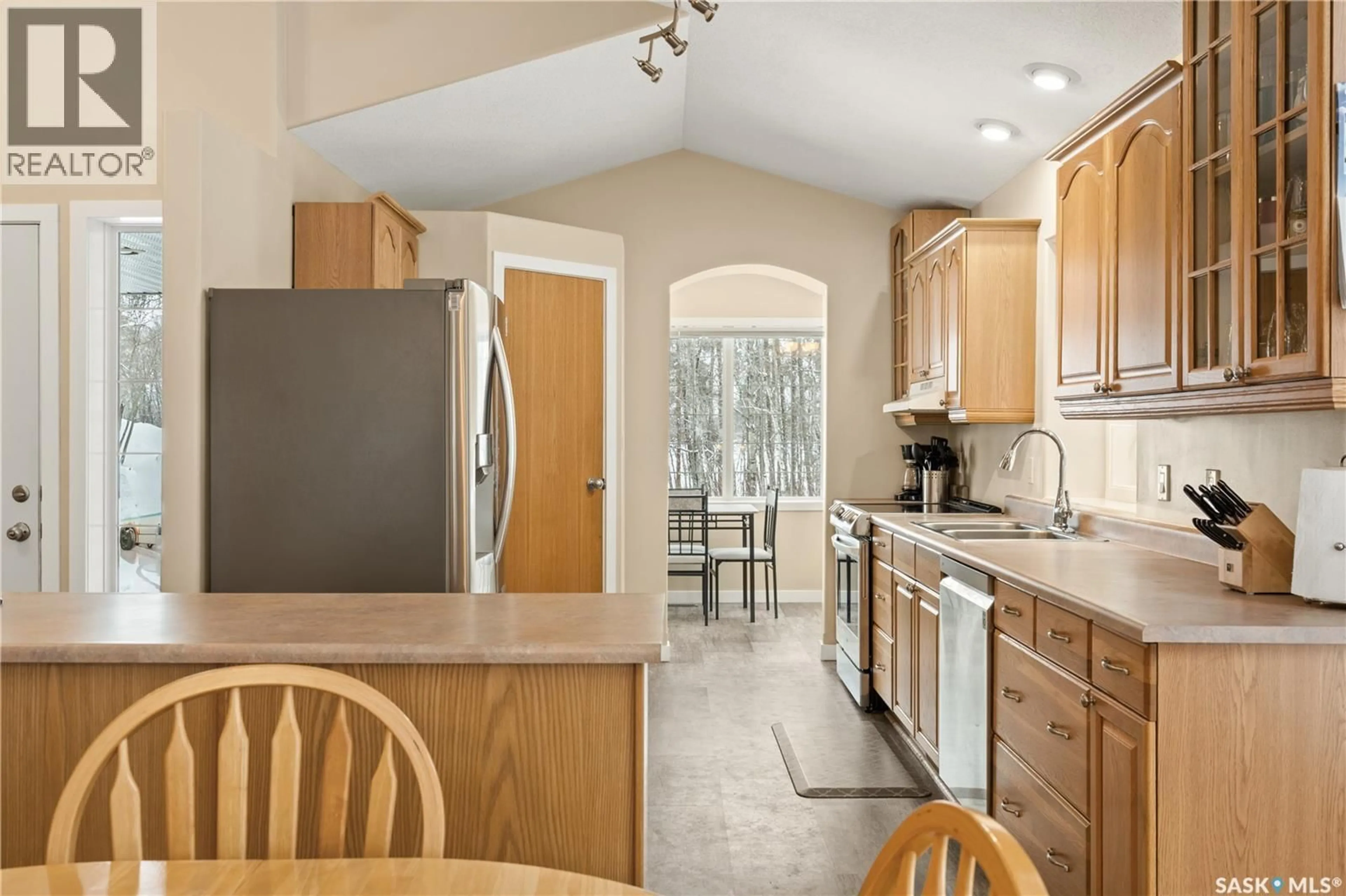 Open concept kitchen, ceramic/tile floor for 172 3RD STREET, Pierceland Saskatchewan S0M2K0