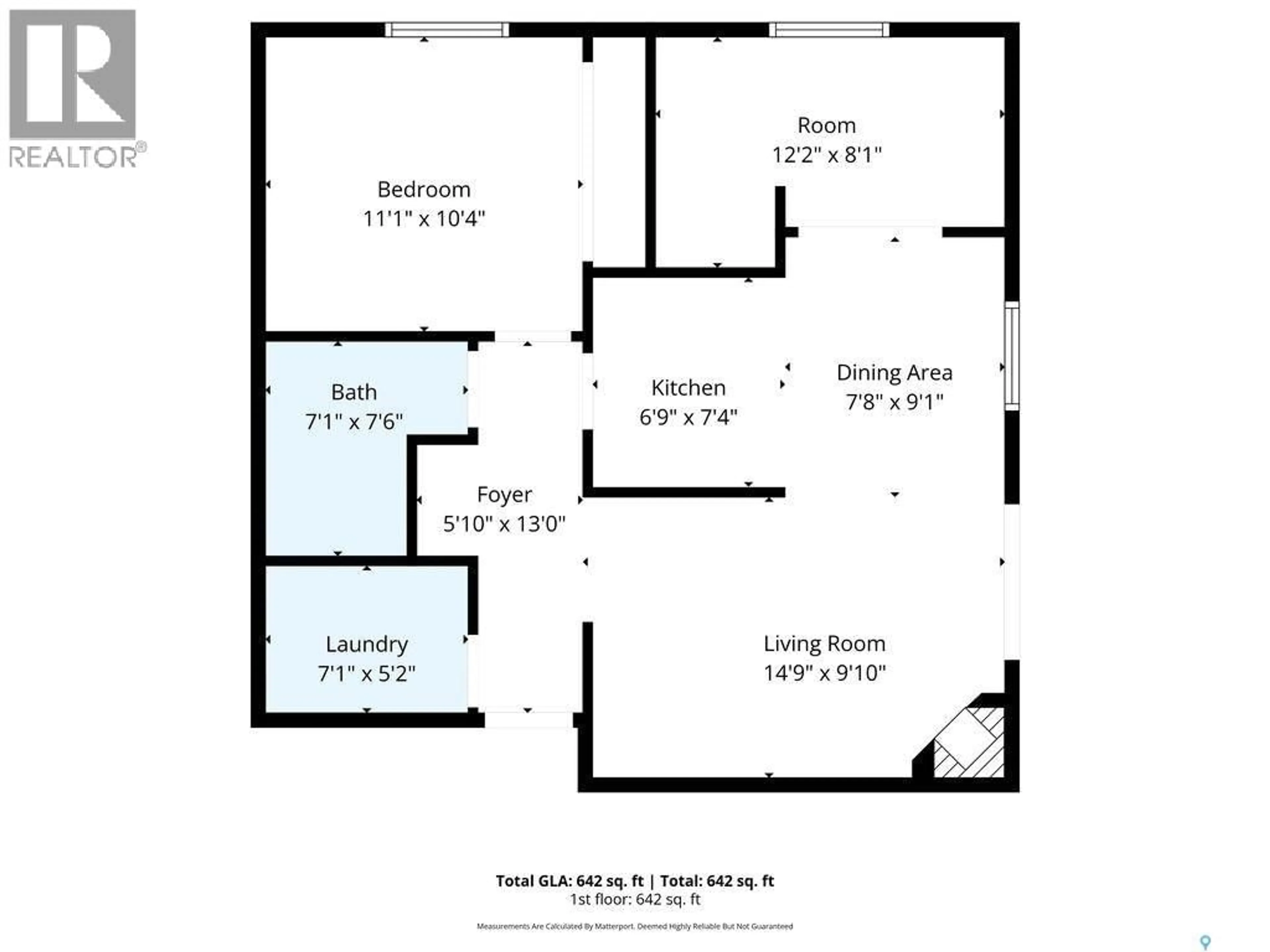 Floor plan for 208B - 4040 8TH STREET, Saskatoon Saskatchewan S7H5L4