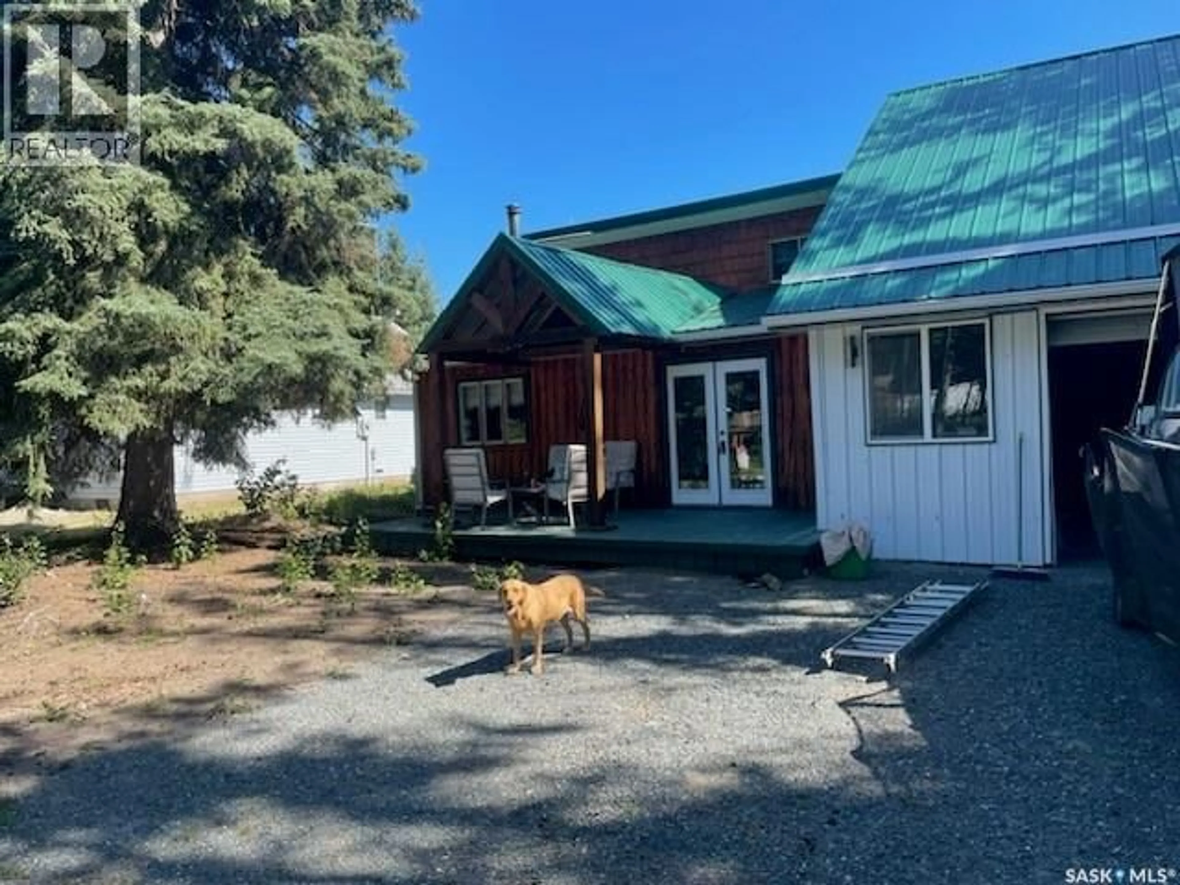 A pic from outside/outdoor area/front of a property/back of a property/a pic from drone, mountain view for 1006 LAKE ROAD, Northern Admin District Saskatchewan S0P0A0
