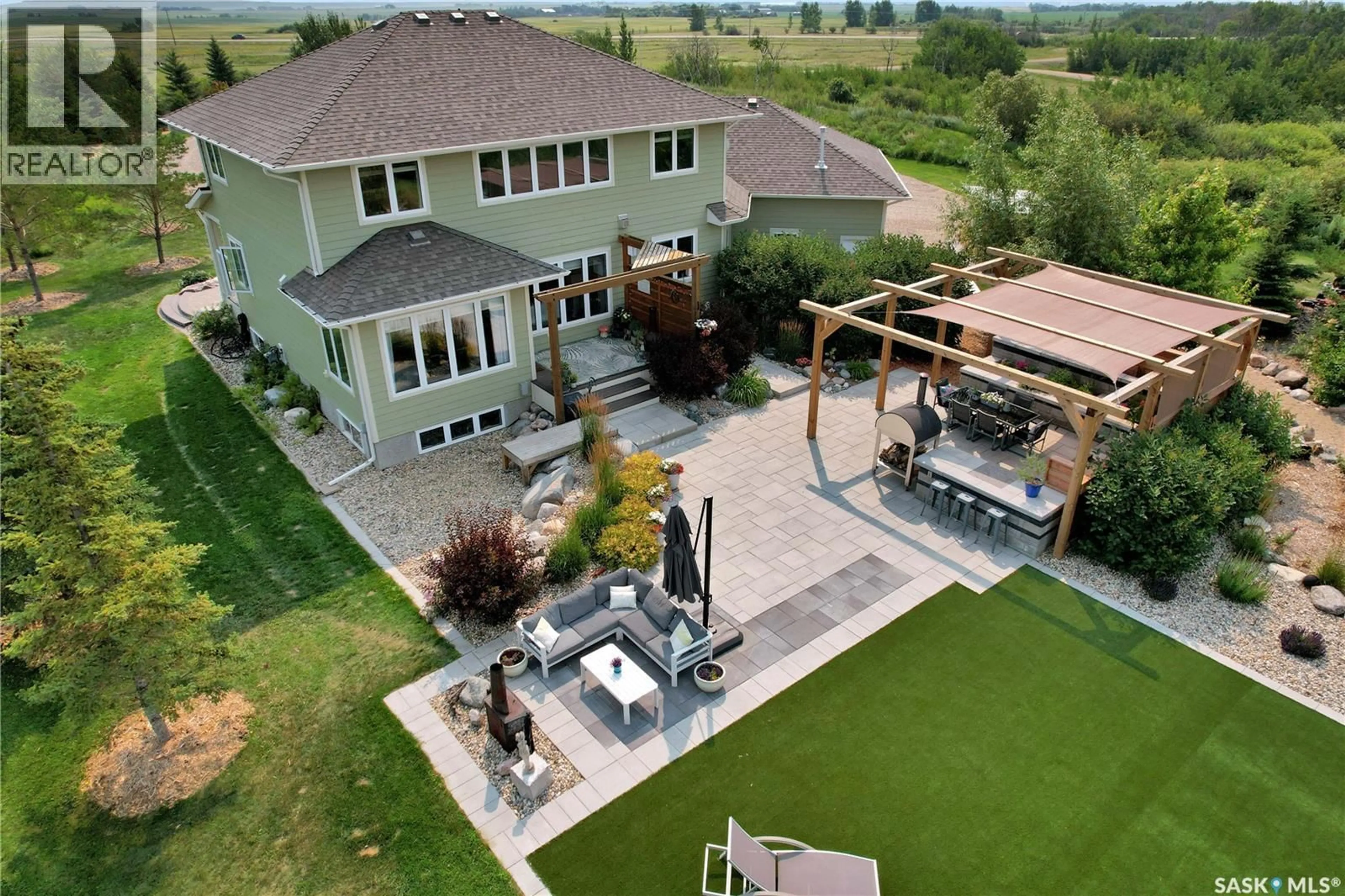 A pic from outside/outdoor area/front of a property/back of a property/a pic from drone, mountain view for 110 JASMINE DRIVE, Aberdeen Rm No. 373 Saskatchewan S0K0A0