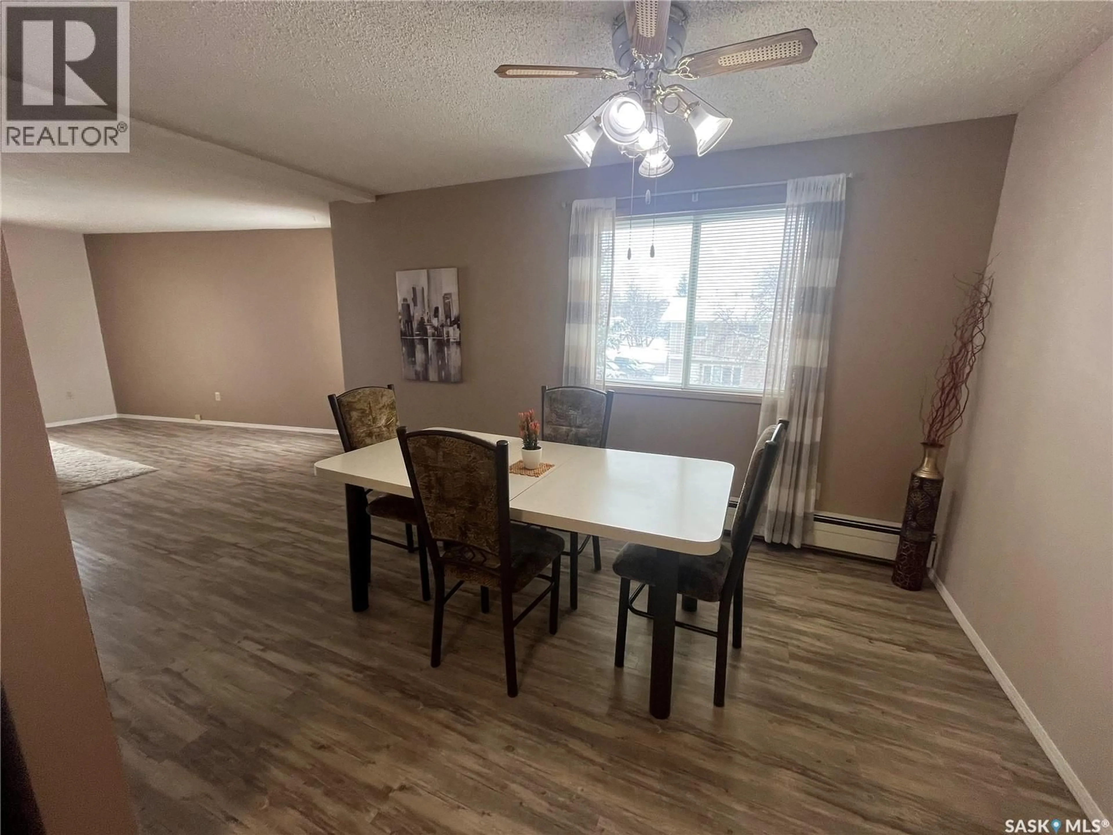 Dining room, wood/laminate floor for W - 205 66 19TH STREET, Prince Albert Saskatchewan S6V7T6