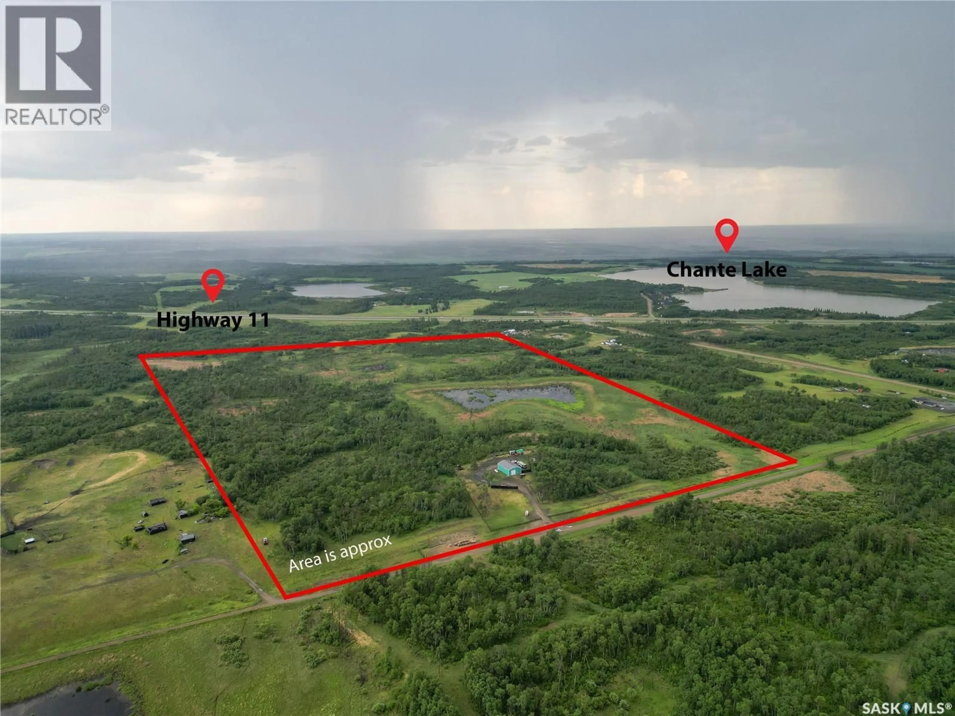 A pic from outside/outdoor area/front of a property/back of a property/a pic from drone, water/lake/river/ocean view for RM DUCK LAKE RANCH, Duck Lake Rm No. 463 Saskatchewan S0K2S0