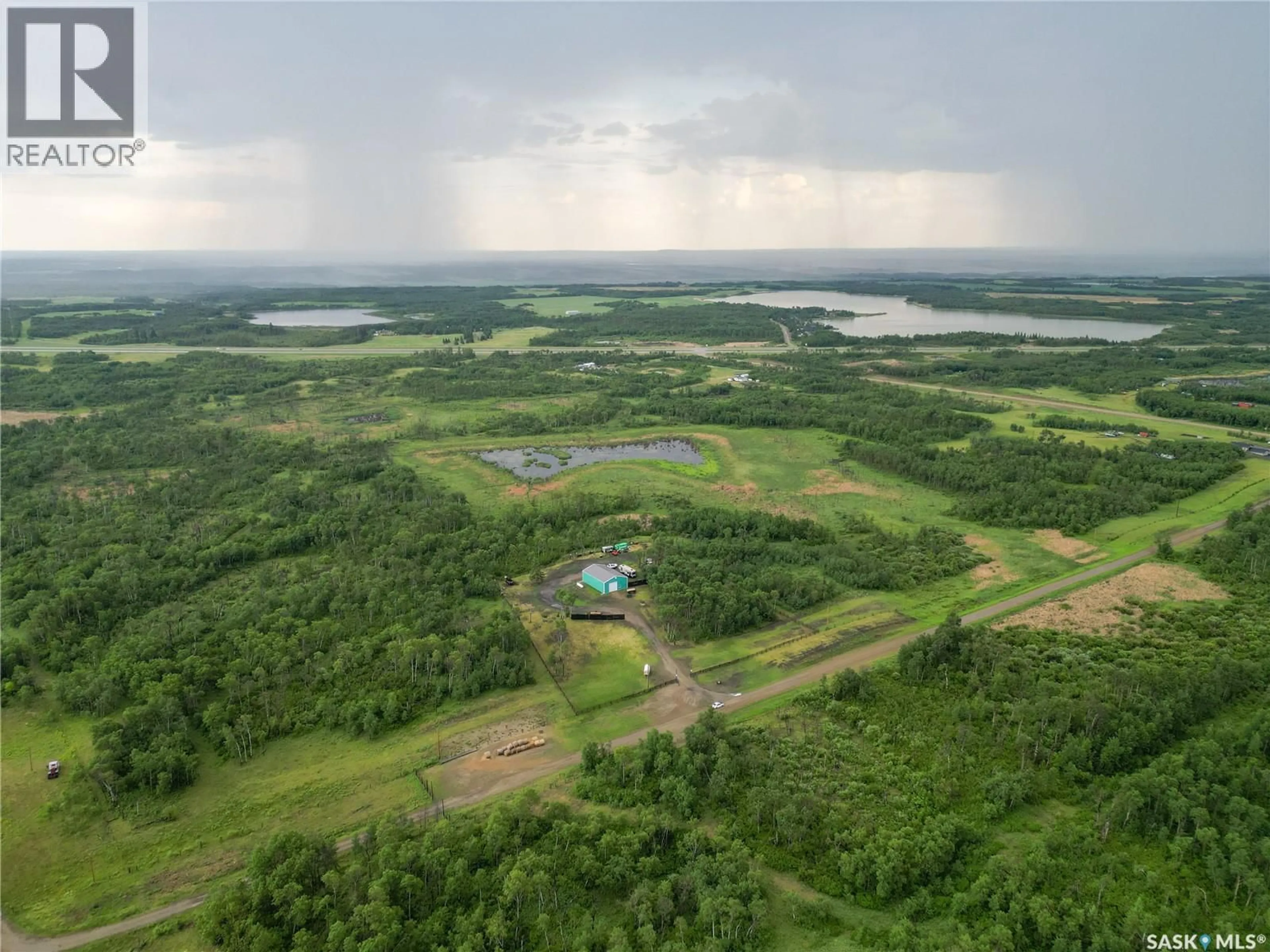 A pic from outside/outdoor area/front of a property/back of a property/a pic from drone, water/lake/river/ocean view for RM DUCK LAKE RANCH, Duck Lake Rm No. 463 Saskatchewan S0K2S0