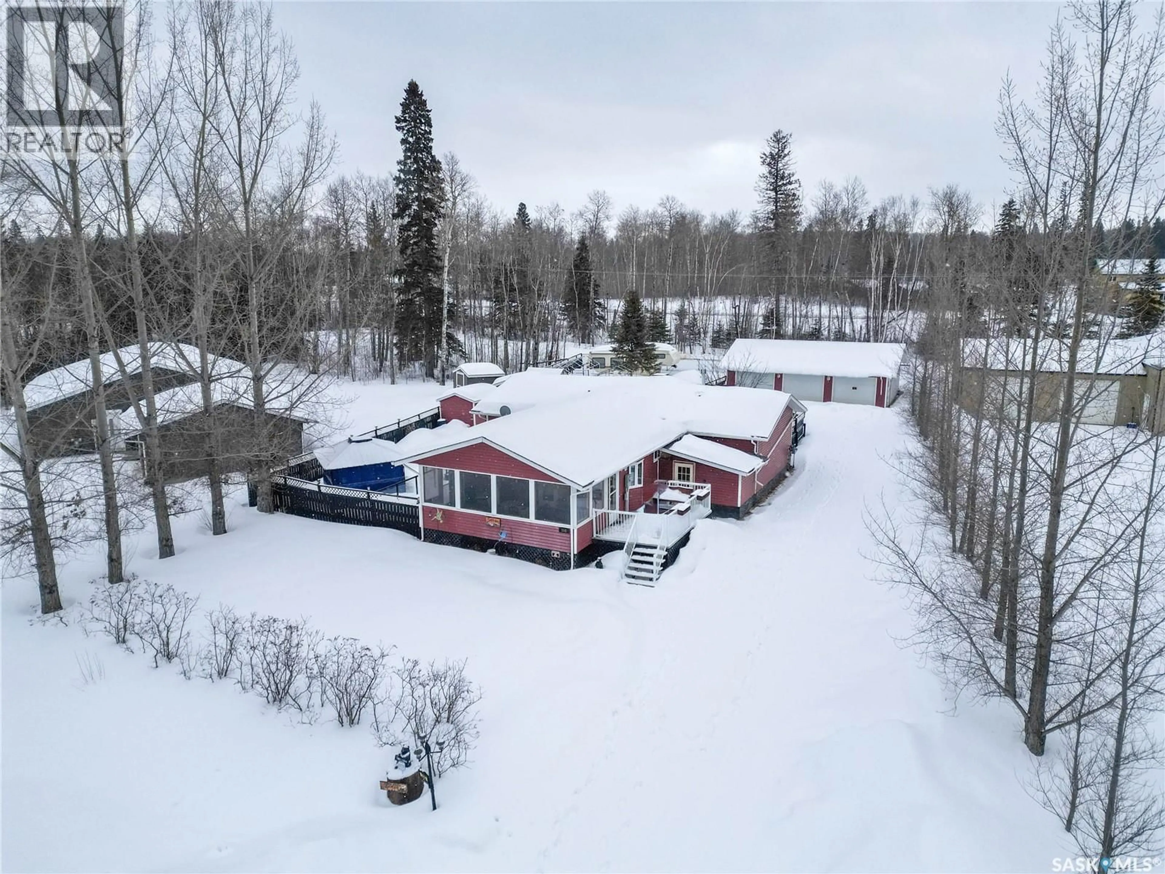 A pic from outside/outdoor area/front of a property/back of a property/a pic from drone, building for 103 CRESTVIEW DRIVE, Lakeland Rm No. 521 Saskatchewan S0J0N0