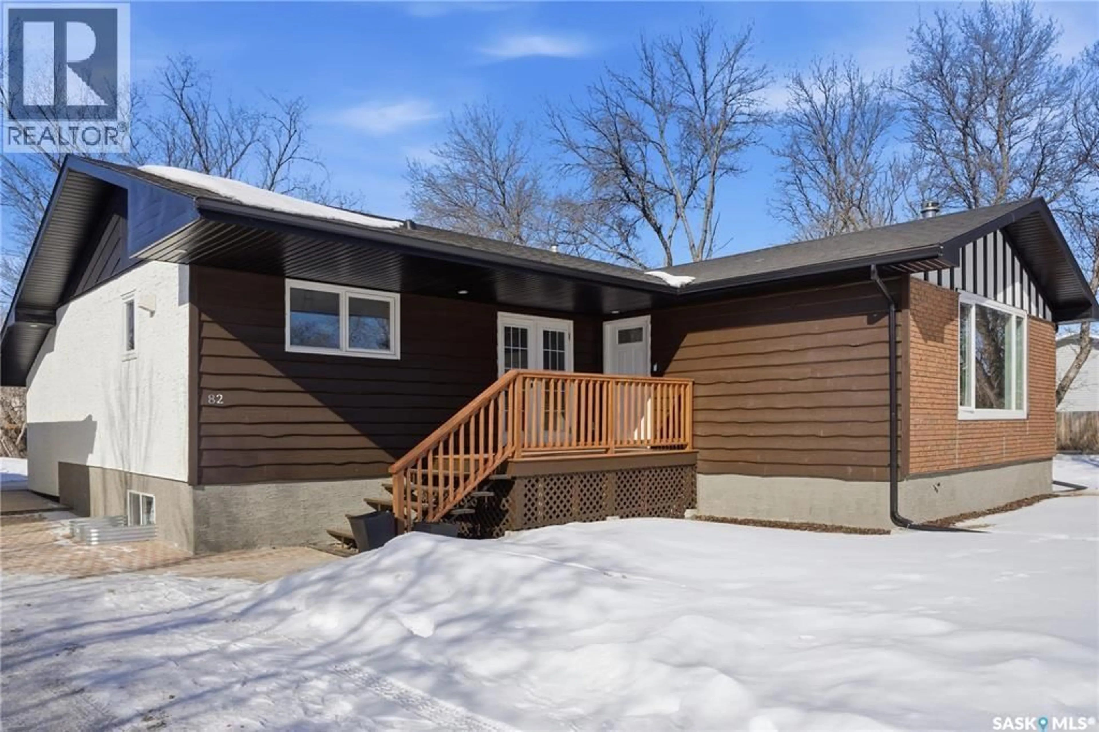 Home with vinyl exterior material, street for 82 BURTON STREET, Grand Coulee Saskatchewan S4M0A3