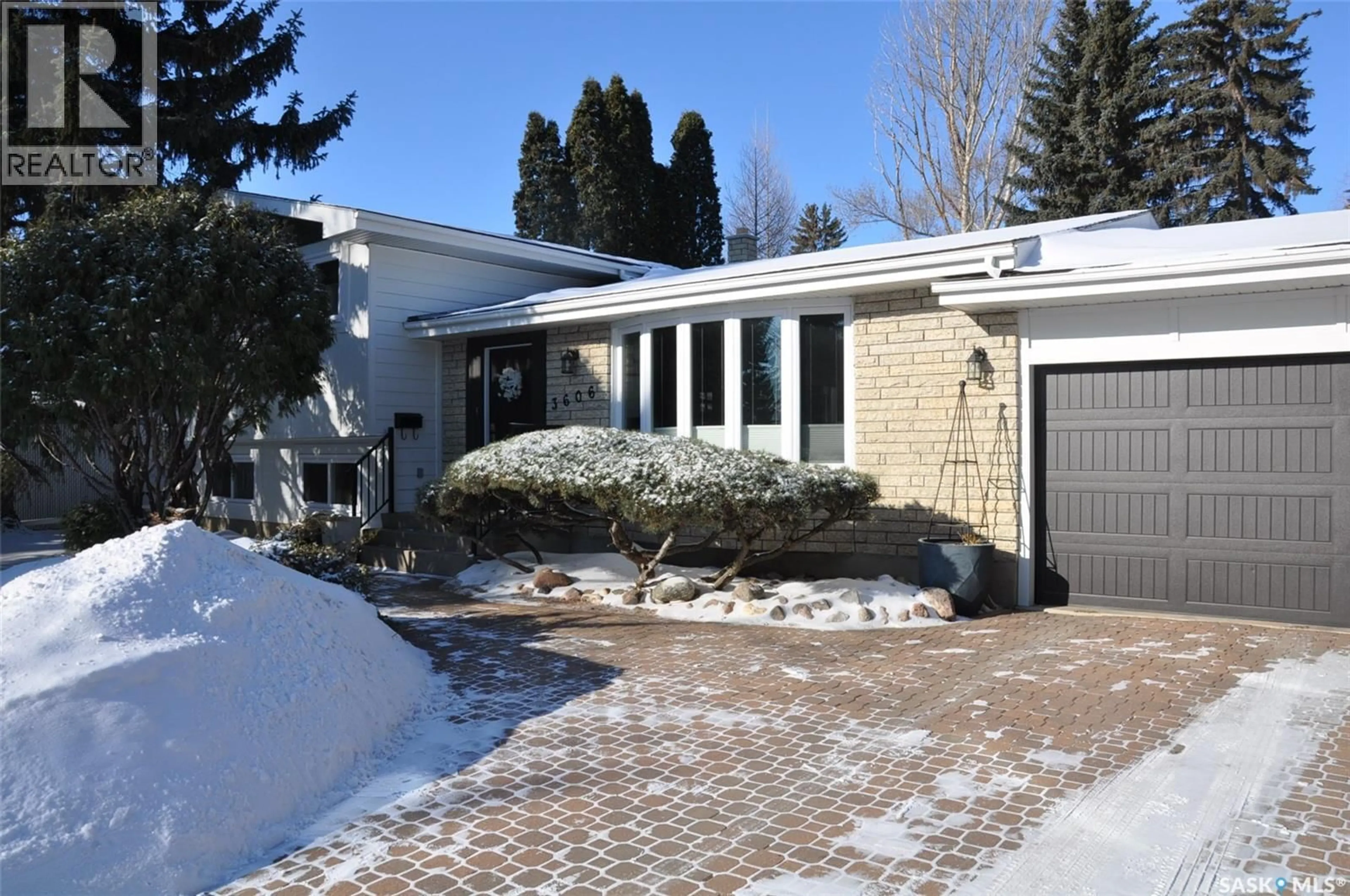Home with brick exterior material, street for 3606 BALFOUR COURT, Saskatoon Saskatchewan S7H4B2