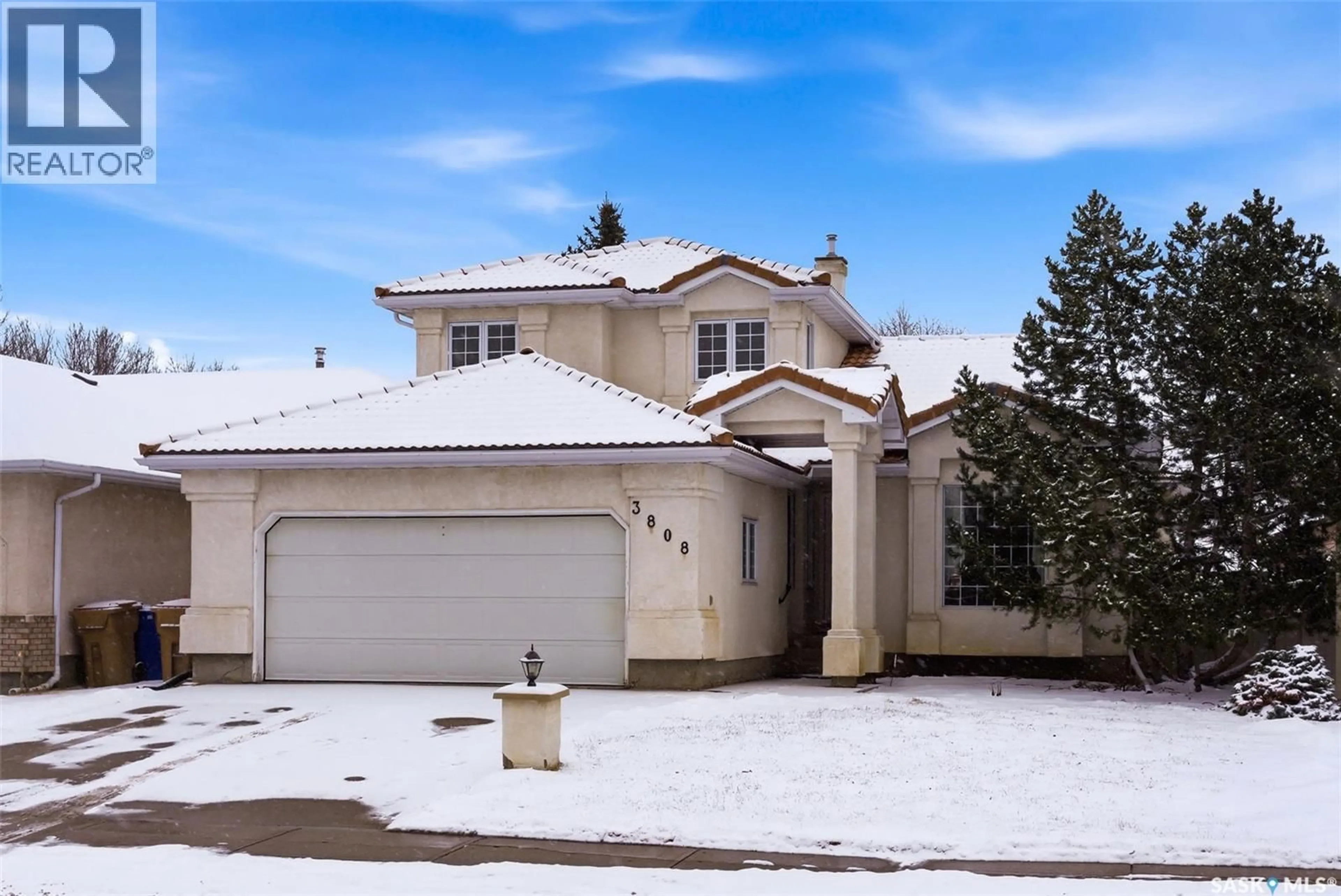 Home with vinyl exterior material, street for 3808 ARBOR GROVE DRIVE, Regina Saskatchewan S4V2S6