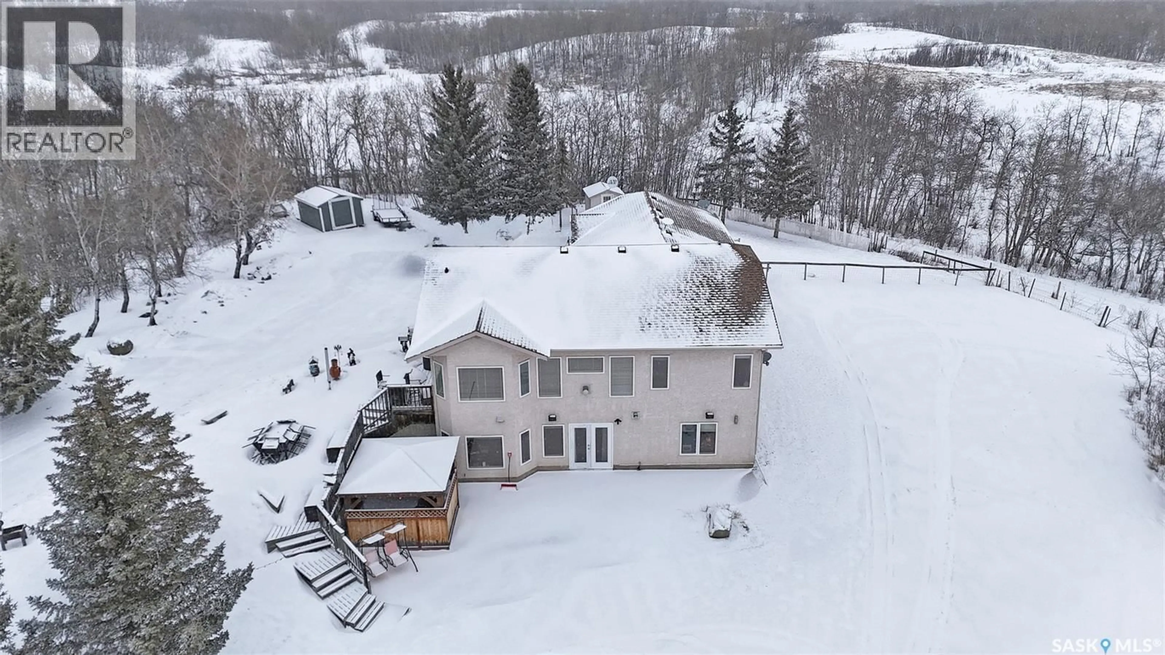 A pic from outside/outdoor area/front of a property/back of a property/a pic from drone, building for 109 WILLOW ROAD, Aberdeen Rm No. 373 Saskatchewan S7A0A4