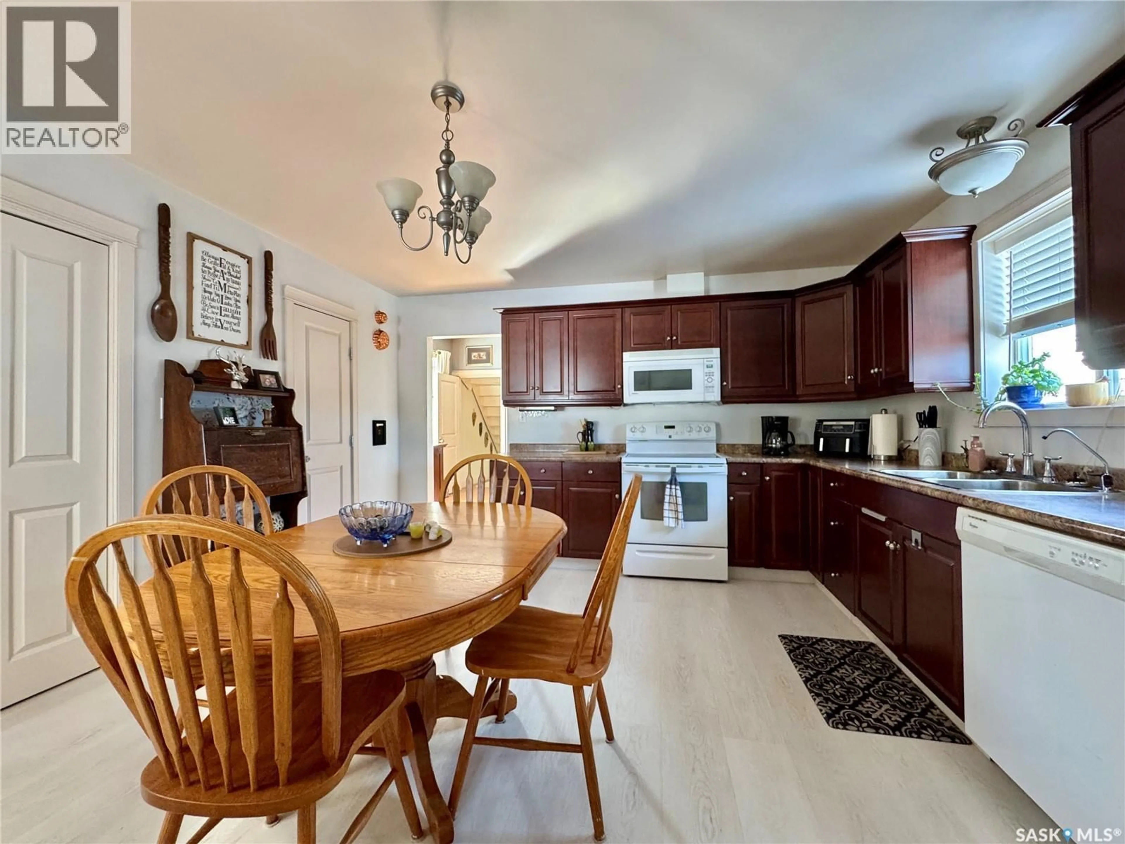 Open concept kitchen, ceramic/tile floor for 312 VINCENT AVENUE, Churchbridge Saskatchewan S0A0M0