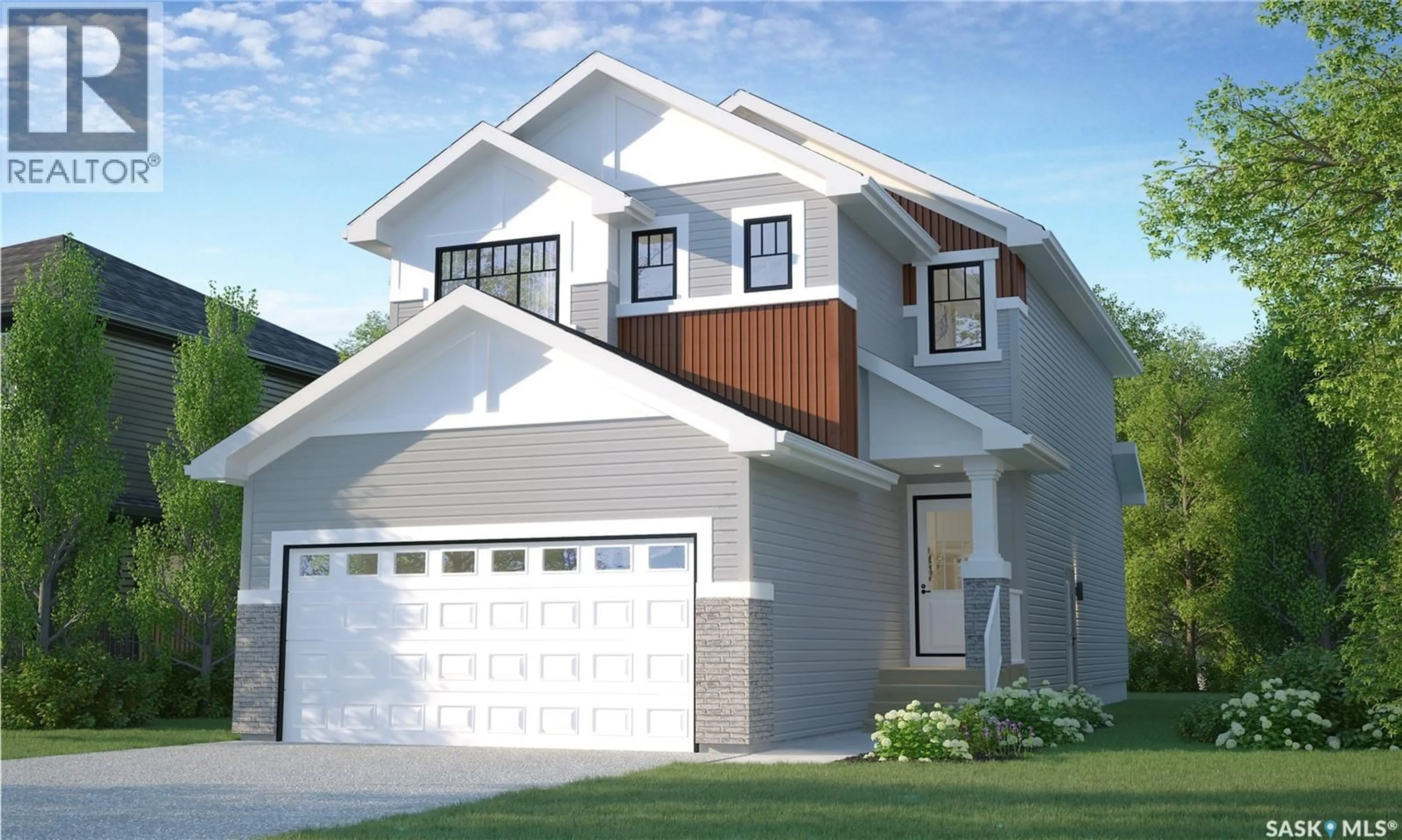 Home with vinyl exterior material, street for 313 VETERANS DRIVE, Warman Saskatchewan S0K4S3