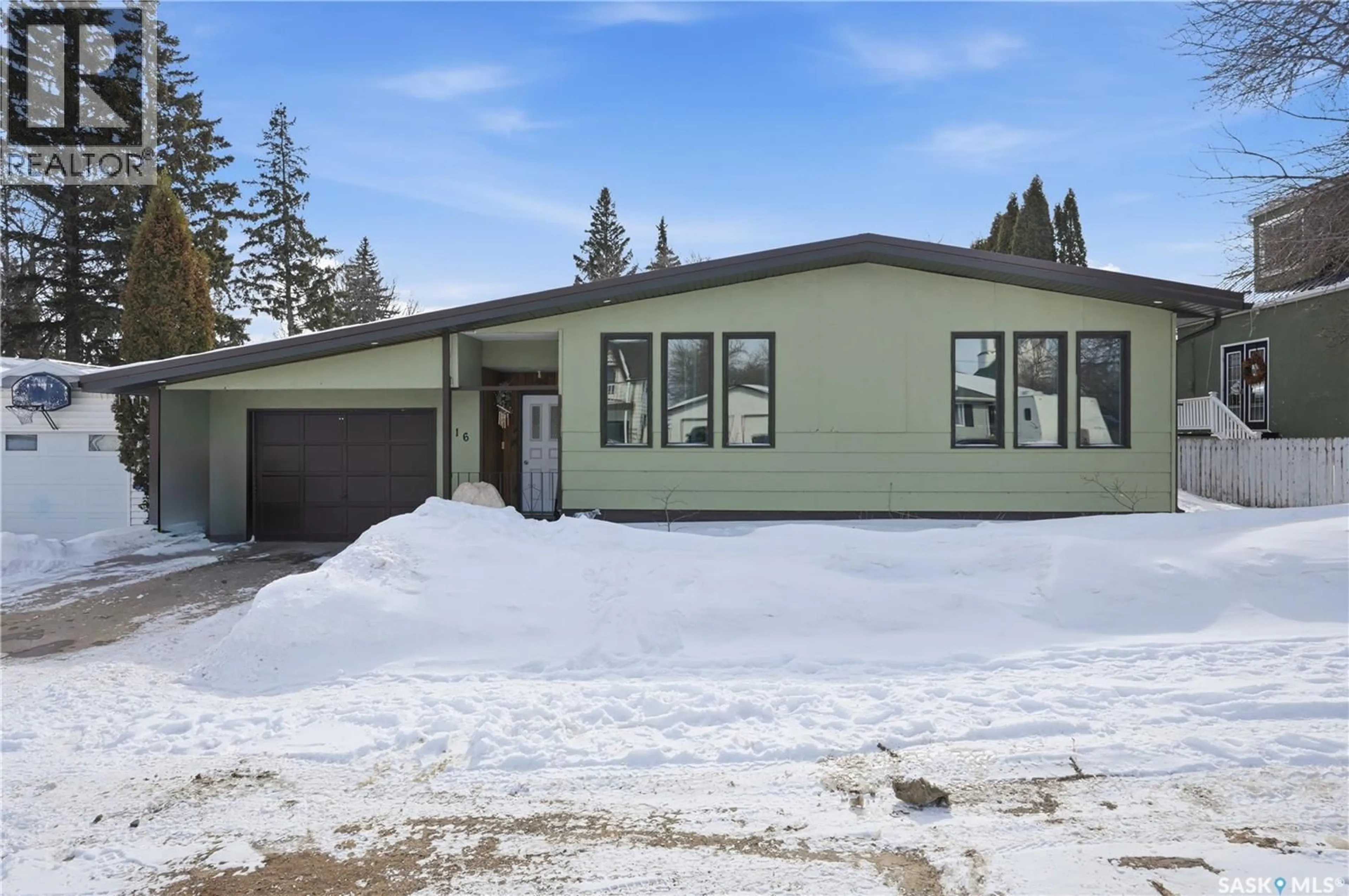 Home with vinyl exterior material, street for 116 2ND STREET, Hague Saskatchewan S0K1X0