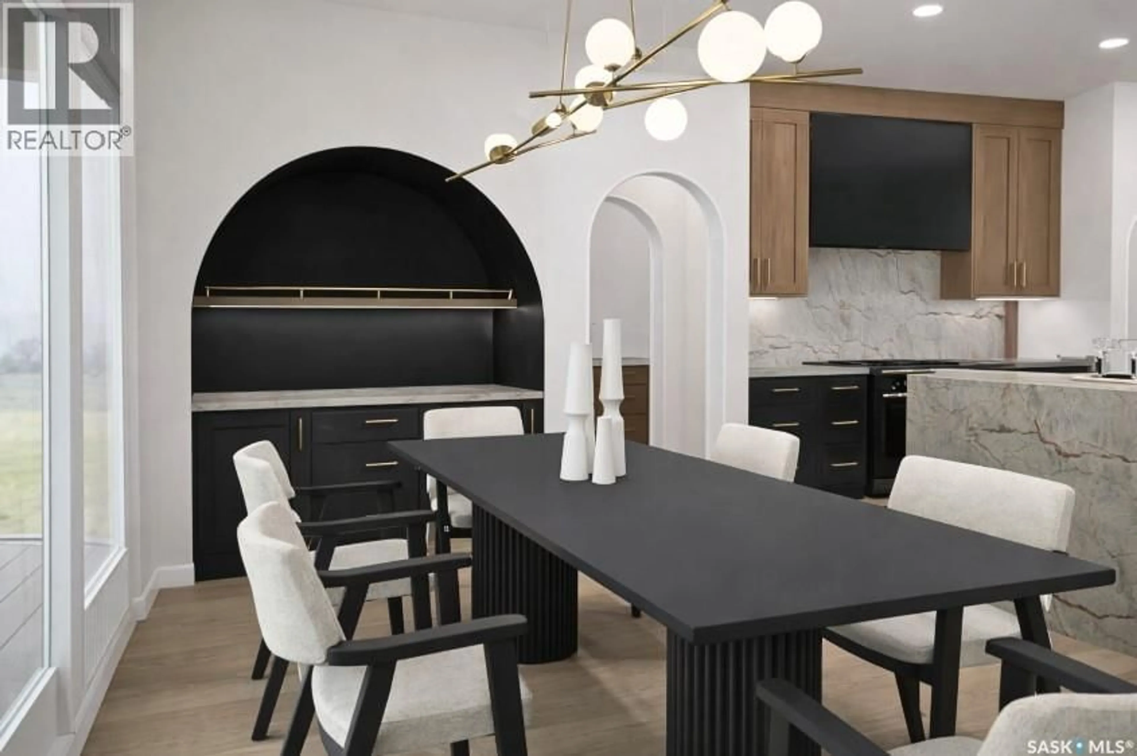 Contemporary kitchen, ceramic/tile floor for 11 VISTA SPRINGS DRIVE, Edenwold Rm No.158 Saskatchewan S4L5B0