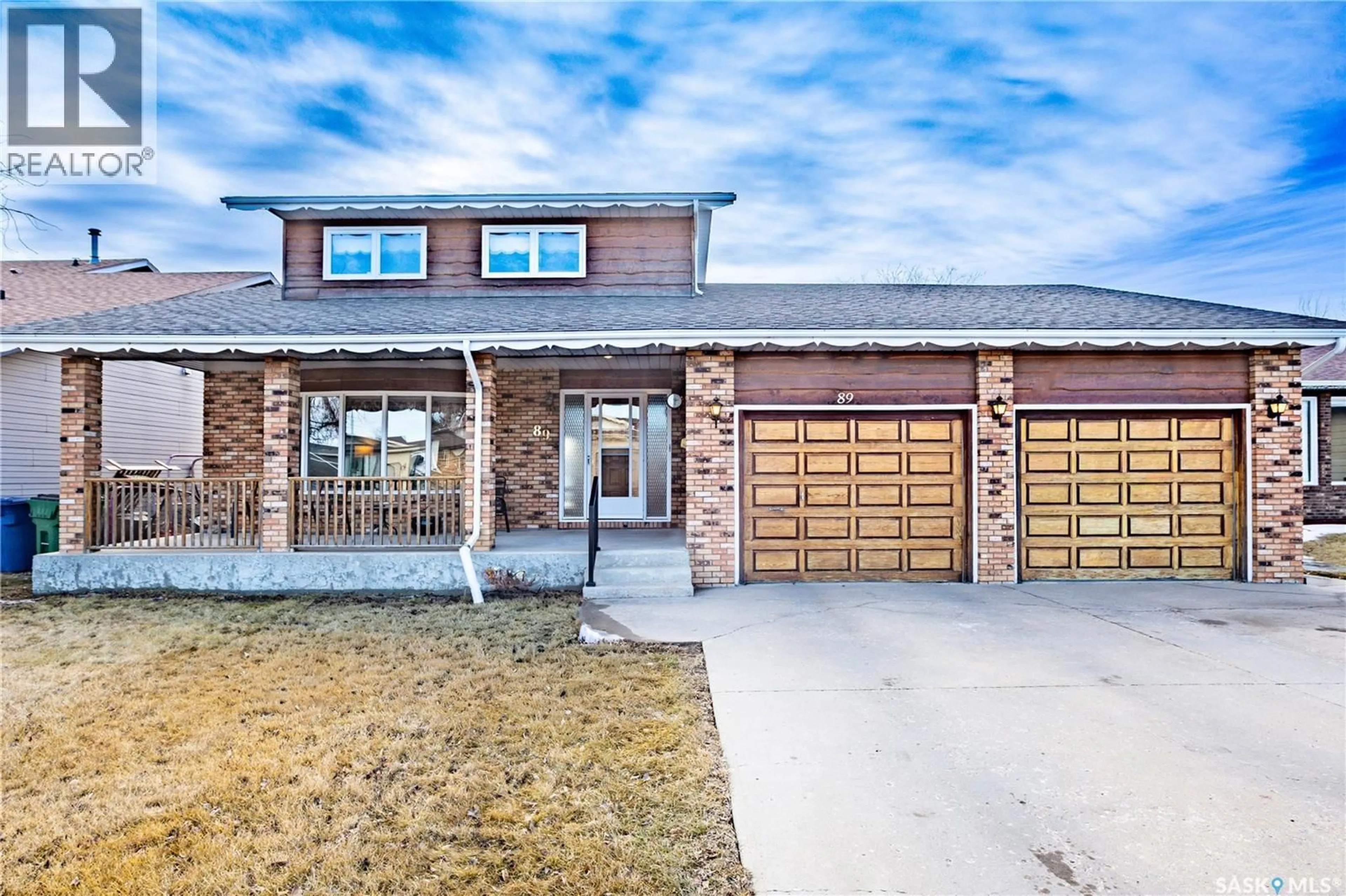 Home with brick exterior material, street for 89 CALYPSO DRIVE, Moose Jaw Saskatchewan S6J1G1