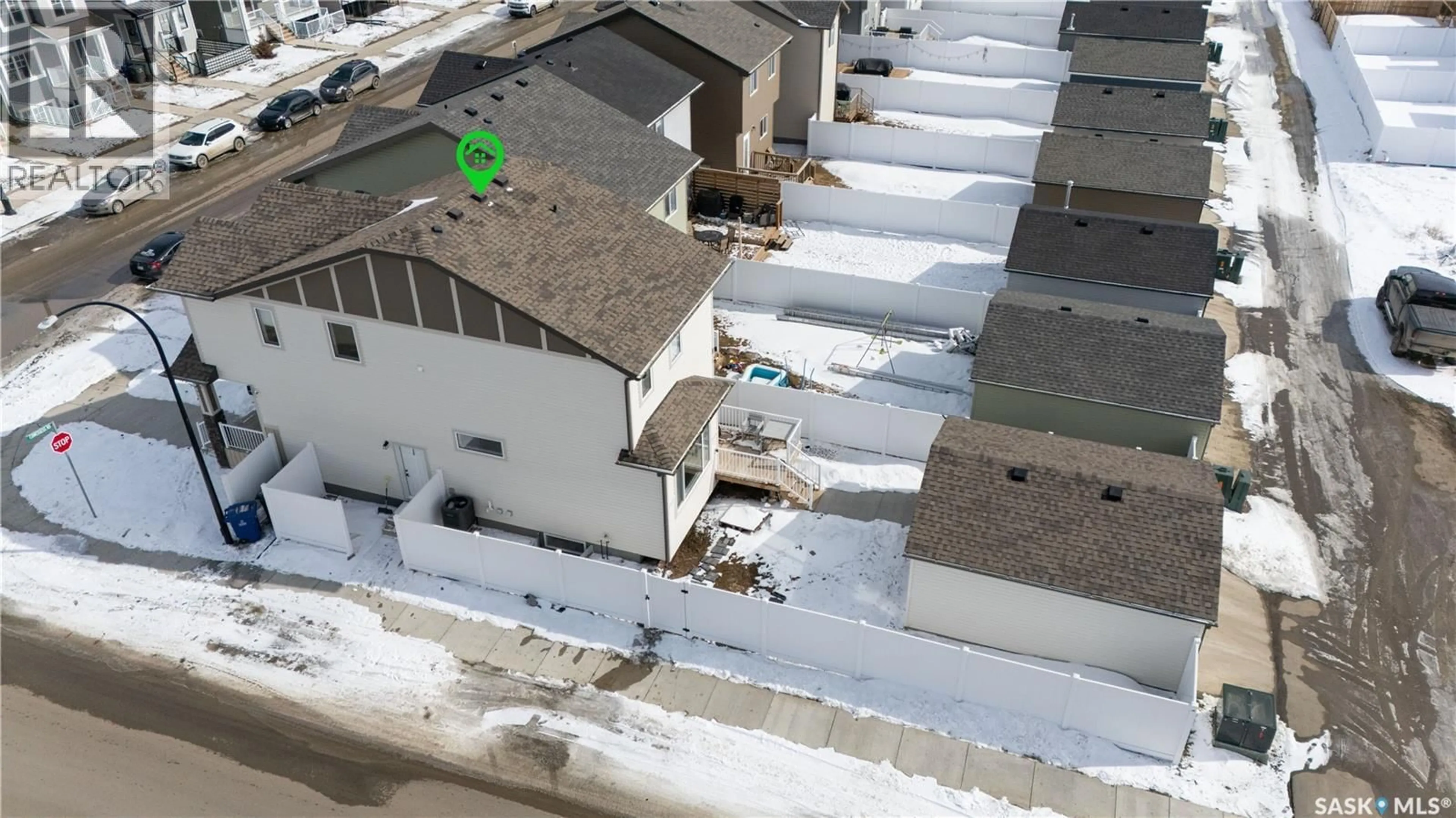 A pic from outside/outdoor area/front of a property/back of a property/a pic from drone, unknown for 202 COWESSESS ROAD, Saskatoon Saskatchewan S7V1T3