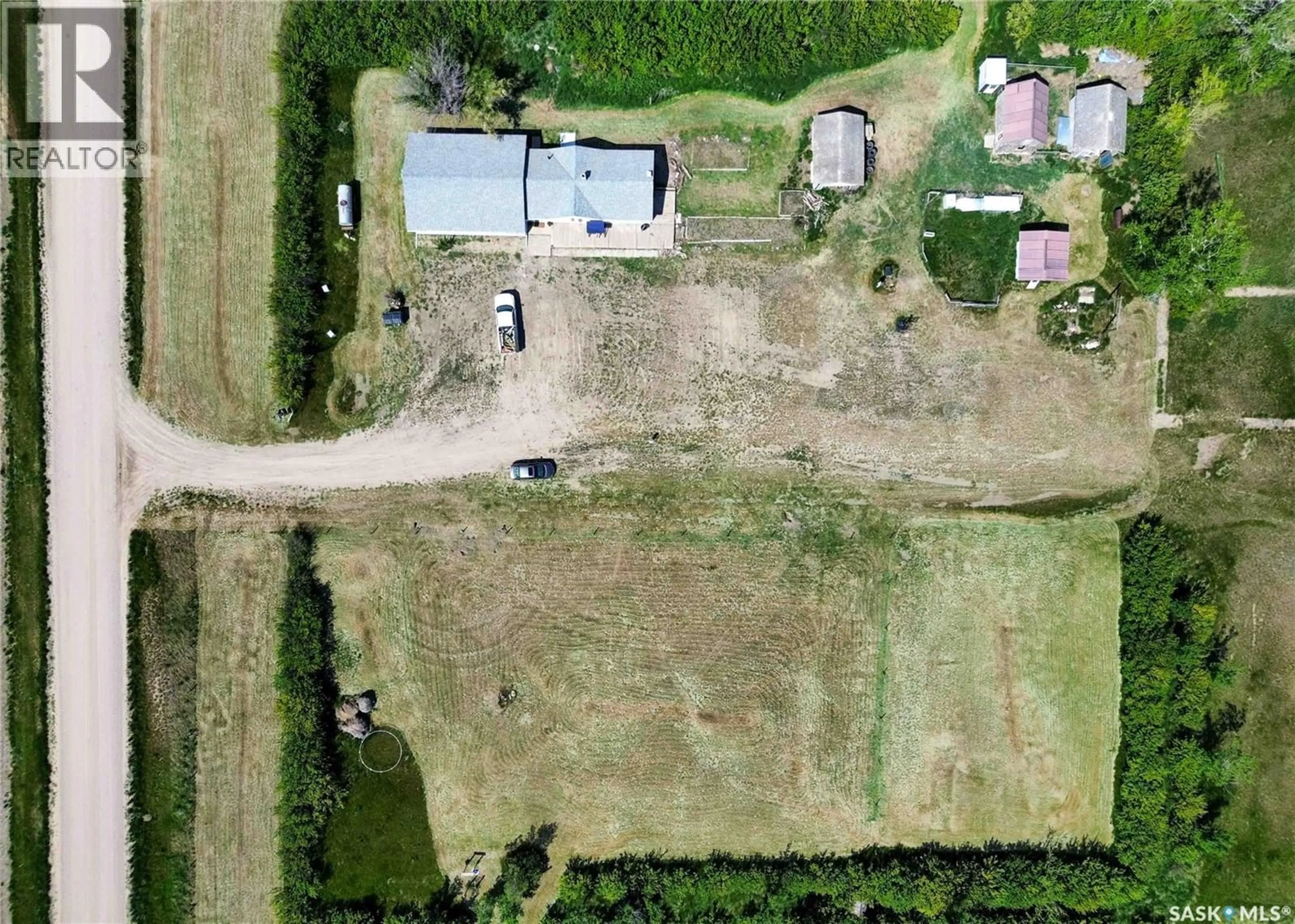 A pic from outside/outdoor area/front of a property/back of a property/a pic from drone, building for BURKHALTER RD, Monet Rm No. 257 Saskatchewan S0L0Z0