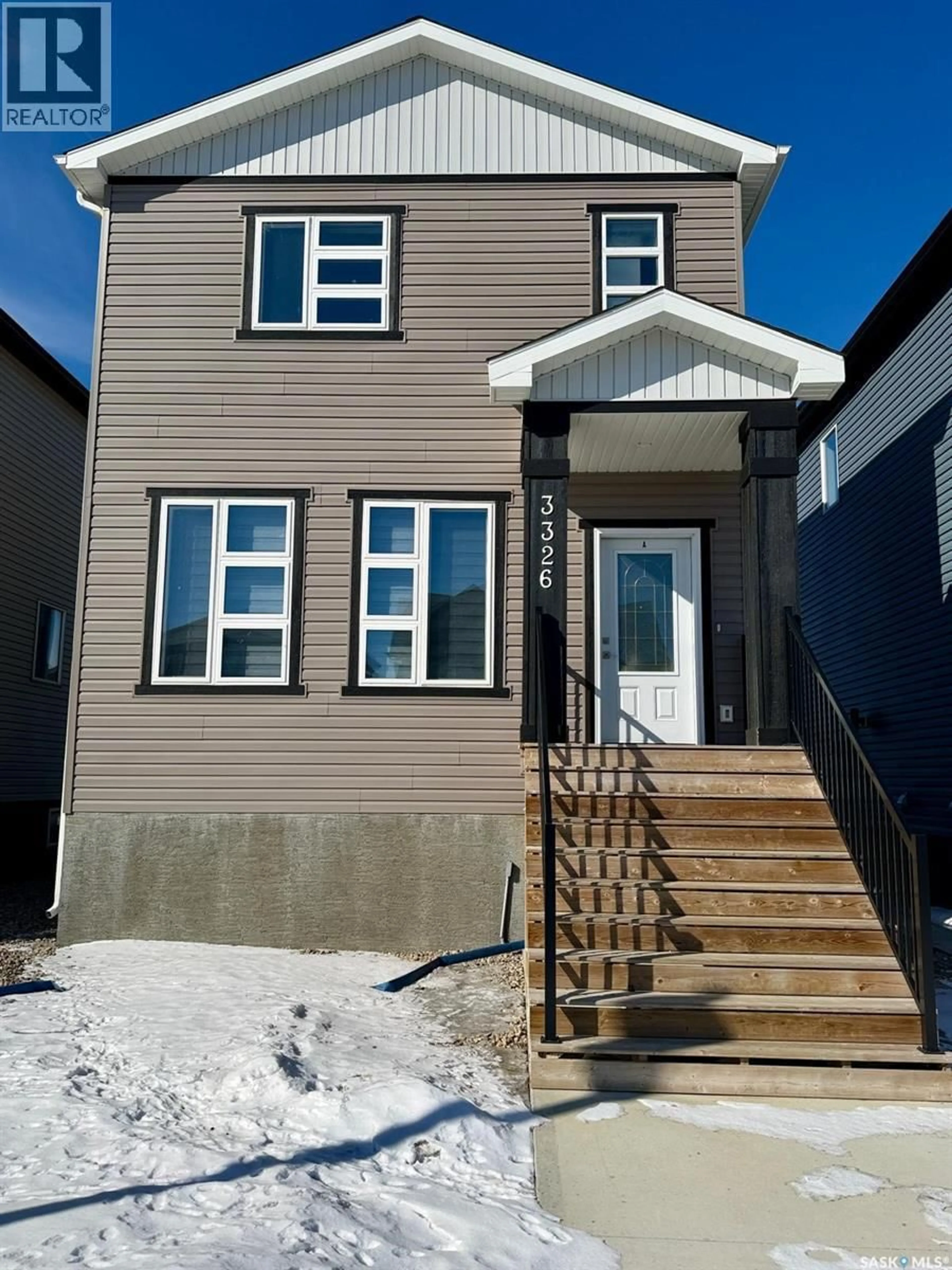 Home with vinyl exterior material, street for 3326 GREEN TURTLE ROAD, Regina Saskatchewan S4V3N6