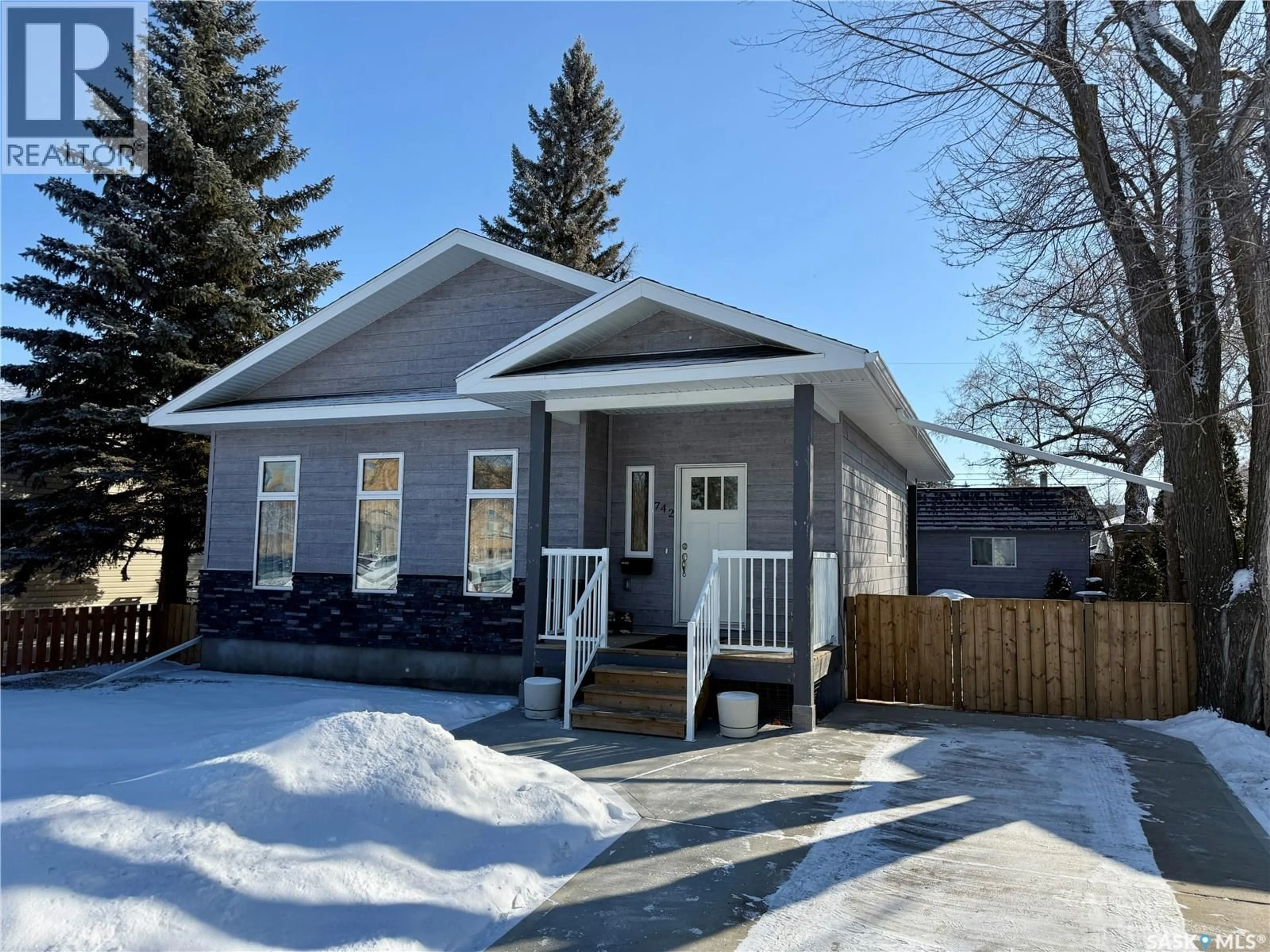 Home with vinyl exterior material, street for 742 99TH STREET, North Battleford Saskatchewan S9A0N9