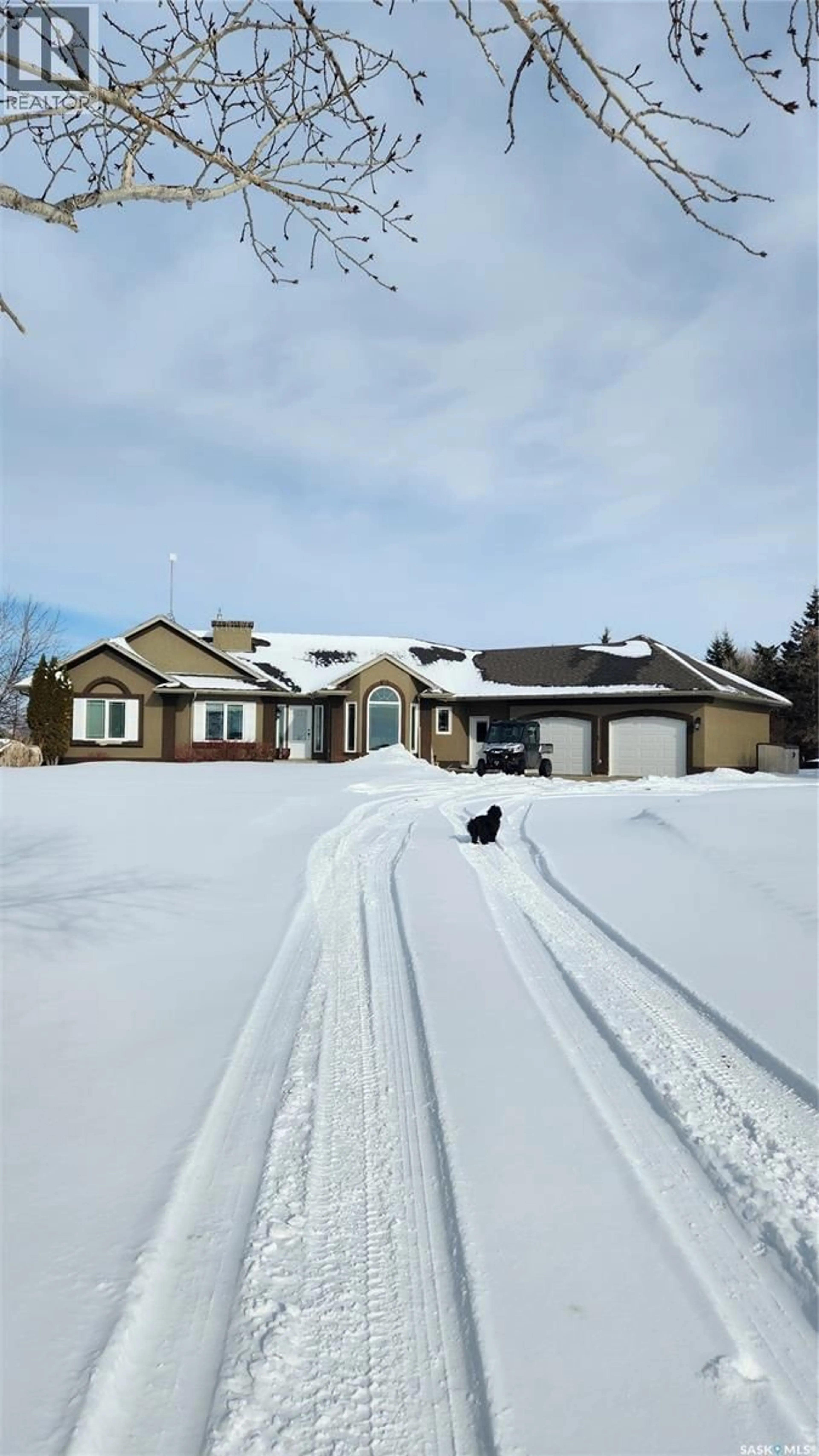 A pic from outside/outdoor area/front of a property/back of a property/a pic from drone, street for BRUYNOOGHE ACRES, North Battleford Rm No. 437 Saskatchewan S9A2X4