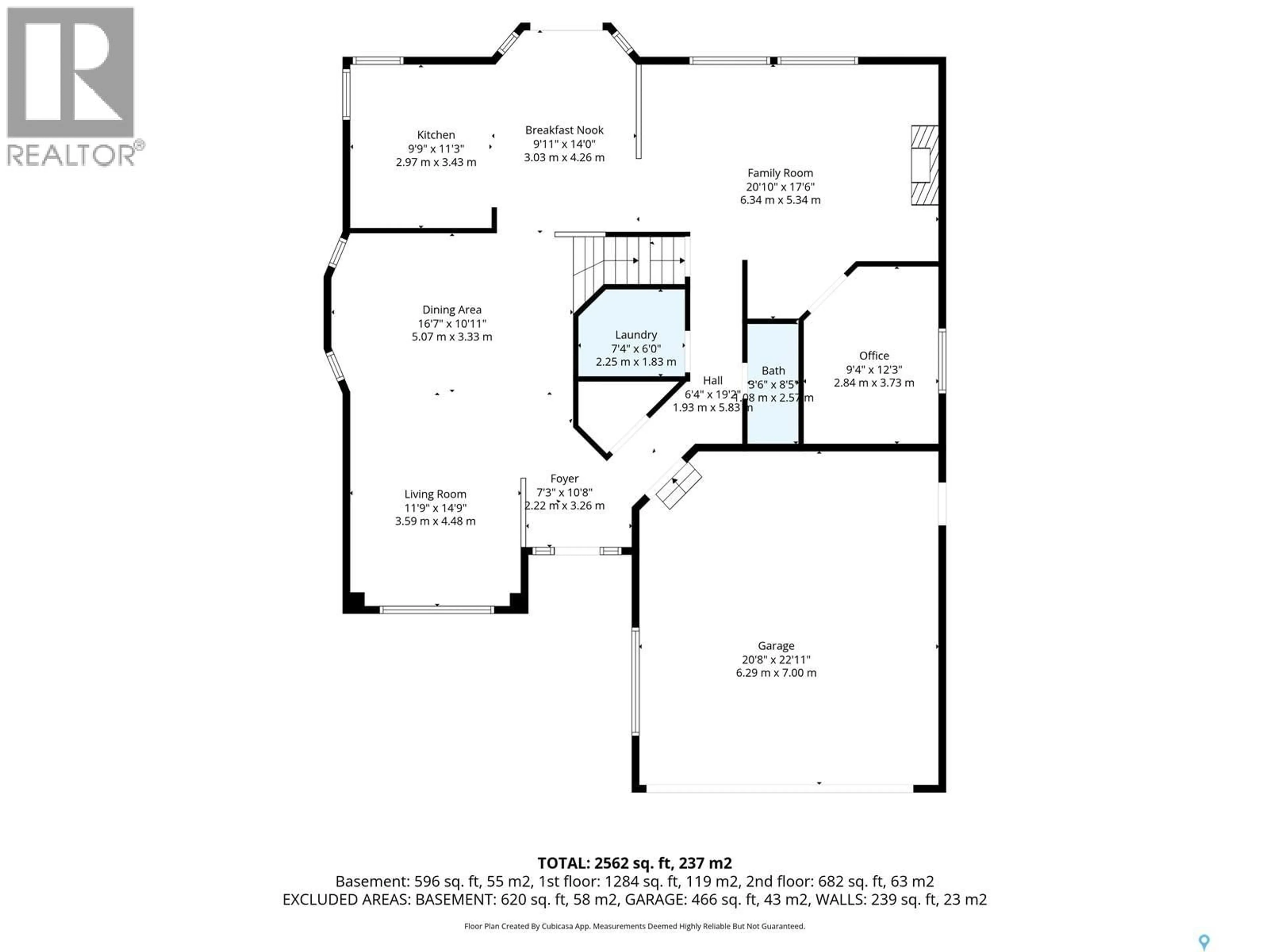 Floor plan for 1022 HURLEY WAY, Saskatoon Saskatchewan S7N4J7