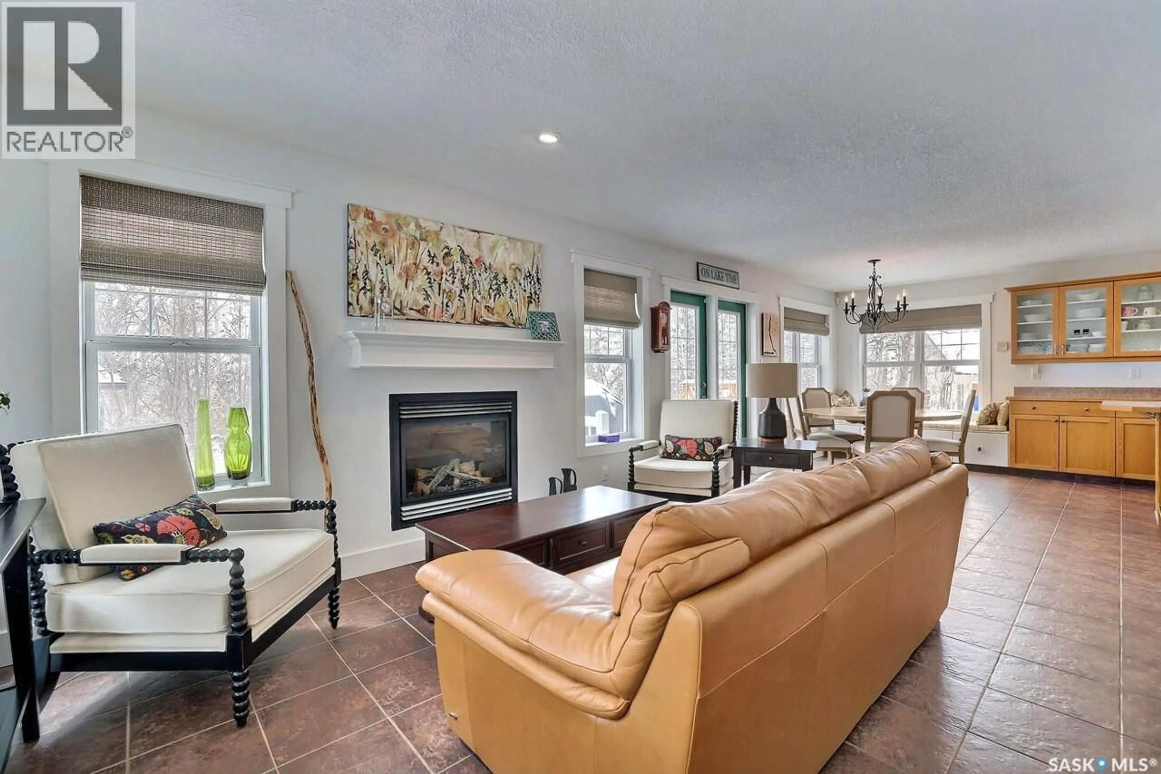 Living room with furniture, ceramic/tile floor for 137 BRYDEN CRESCENT, Regina Beach Saskatchewan S0G4C0