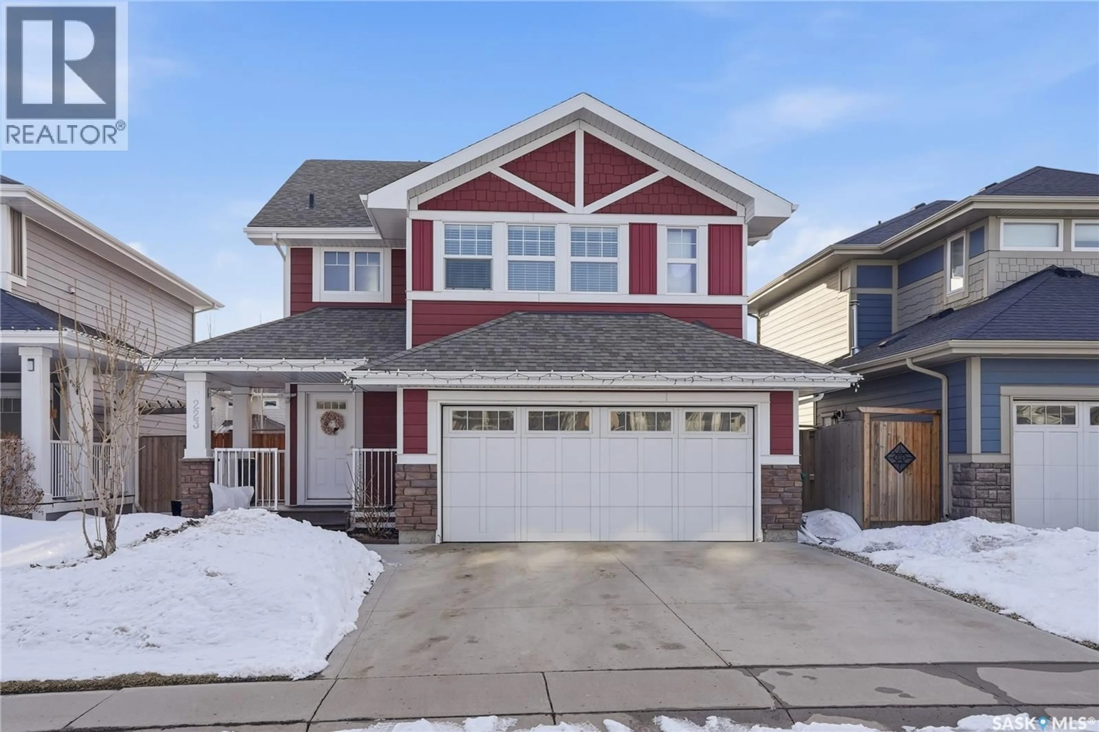 Home with vinyl exterior material, street for 223 EATON CRESCENT, Saskatoon Saskatchewan S7V0H4