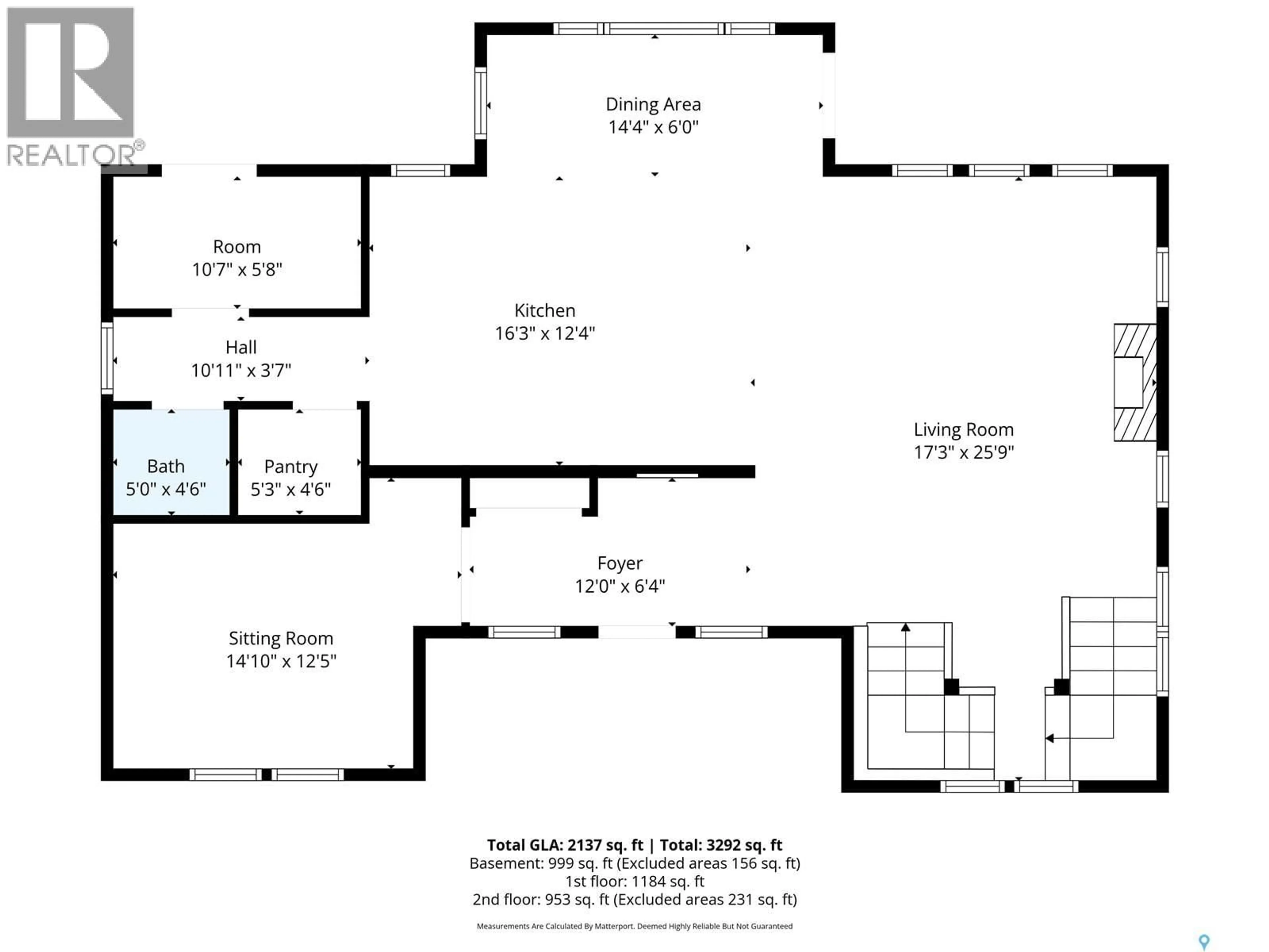 Floor plan for 3229 18TH AVENUE, Regina Saskatchewan S4T1W9