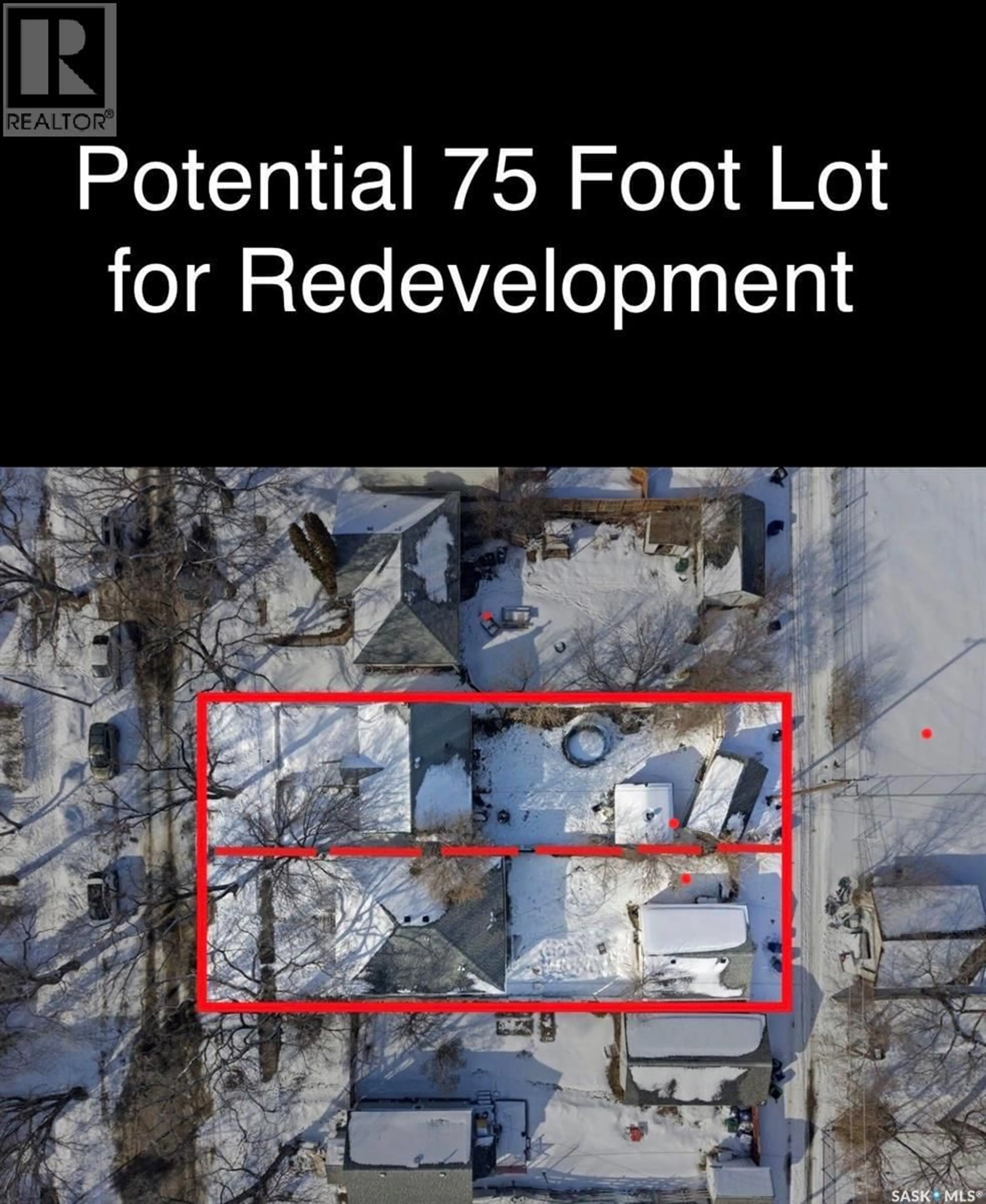 A pic from outside/outdoor area/front of a property/back of a property/a pic from drone, building for 1310 B AVENUE, Saskatoon Saskatchewan S7L1G5