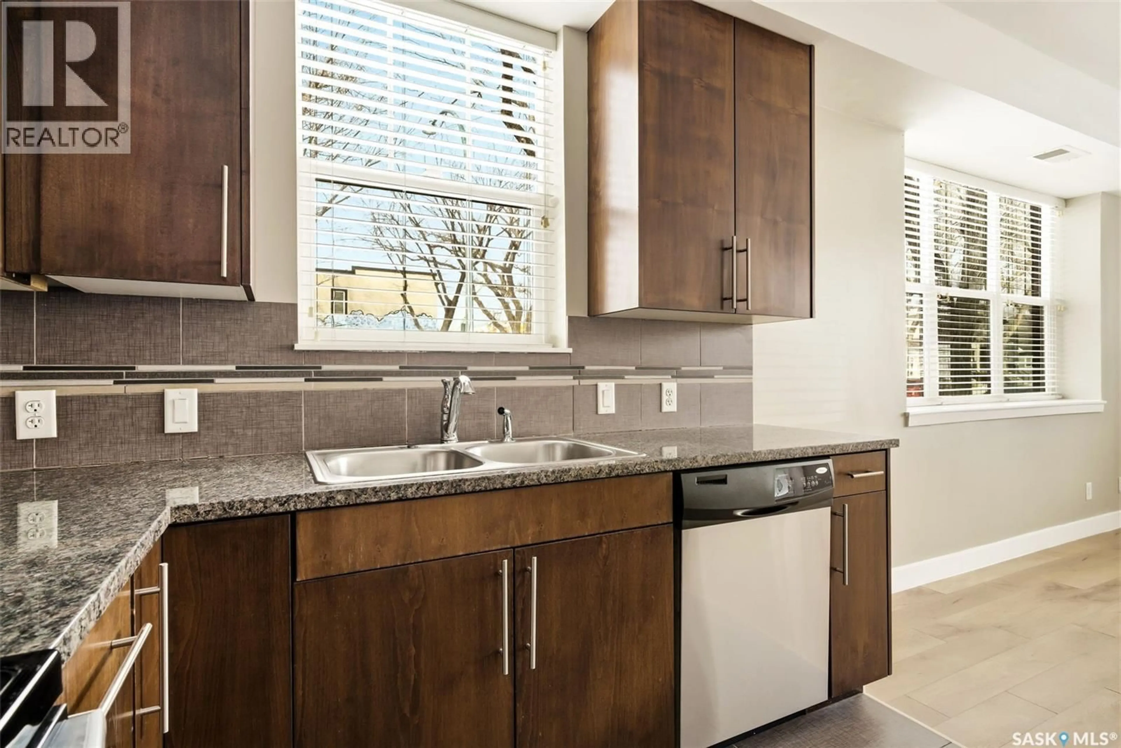 Standard kitchen, ceramic/tile floor for 101 - 2313 MONTREAL STREET, Regina Saskatchewan S4P1L9