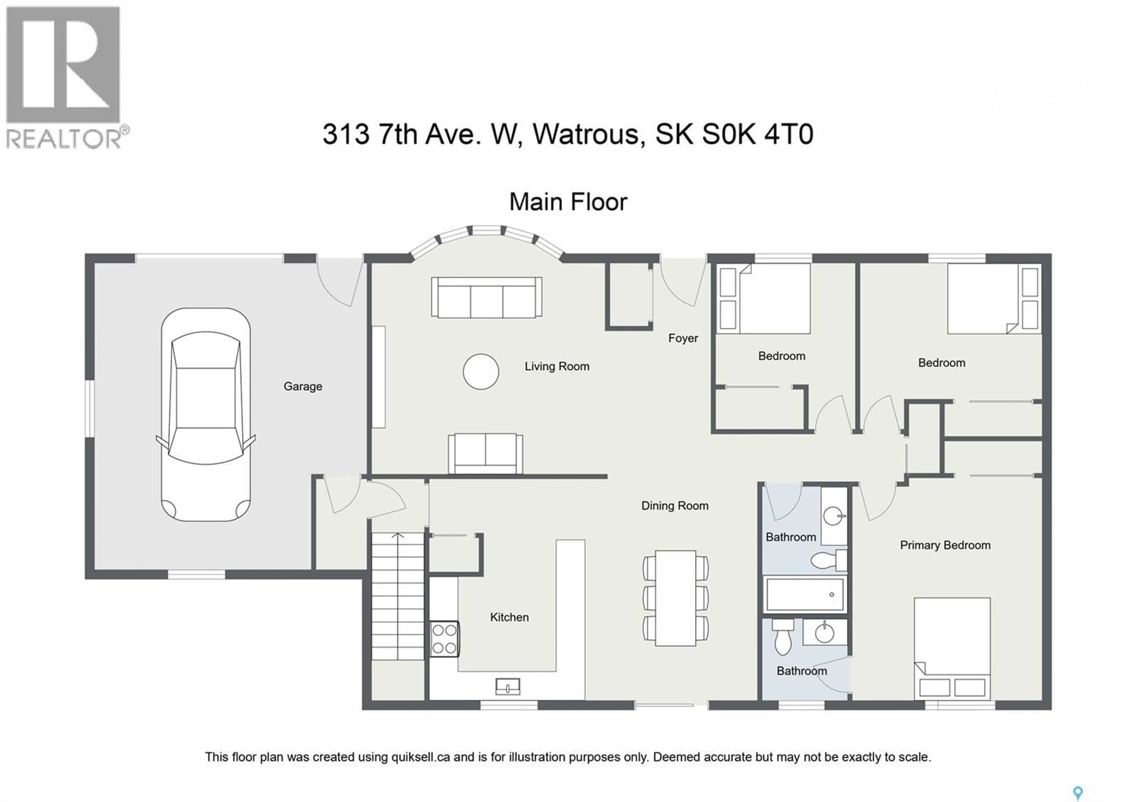 Floor plan for 313 7TH AVENUE, Watrous Saskatchewan S0K4T0