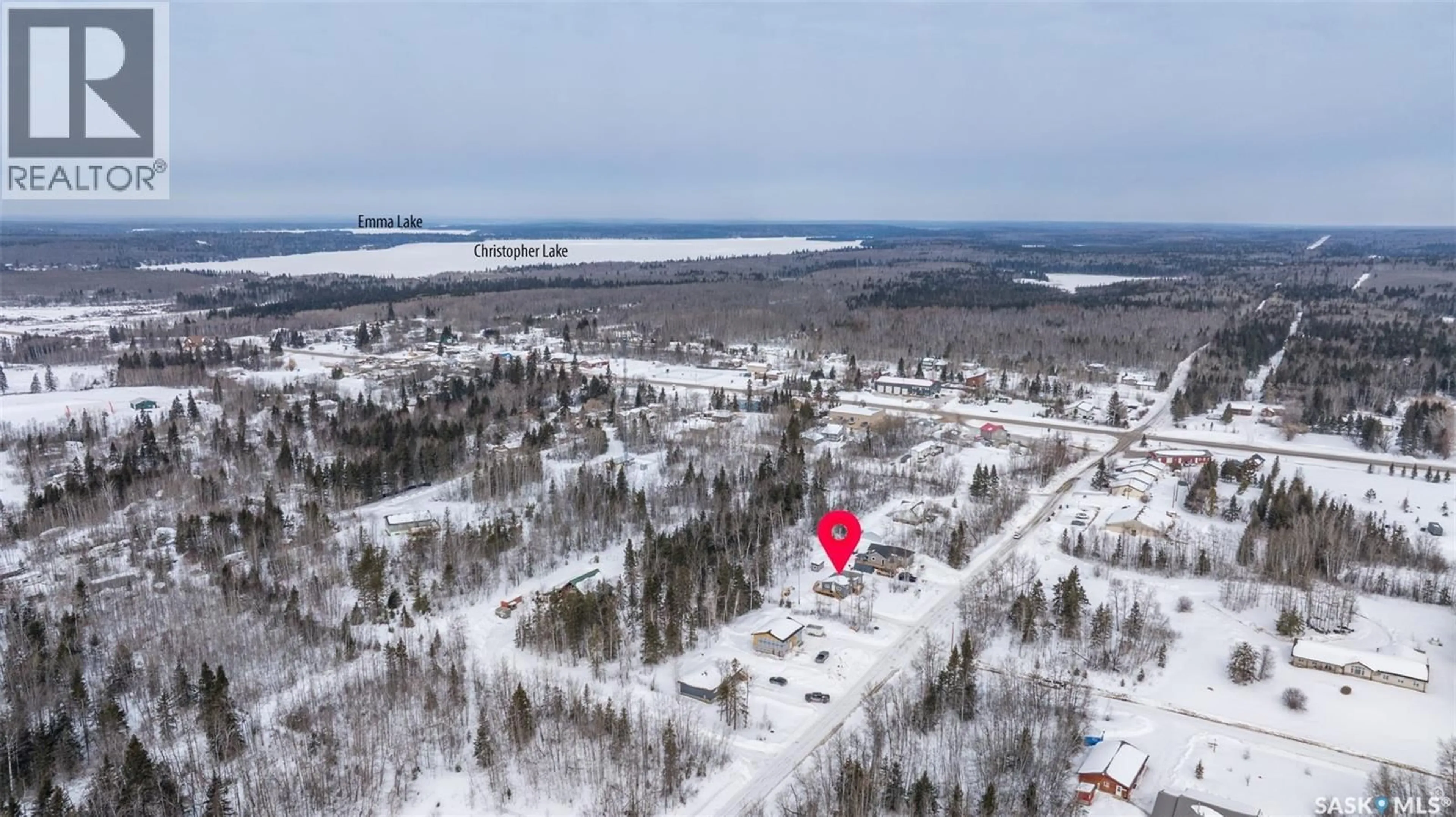 A pic from outside/outdoor area/front of a property/back of a property/a pic from drone, unknown for 125 CENTRAL AVENUE, Christopher Lake Saskatchewan S0J0N0