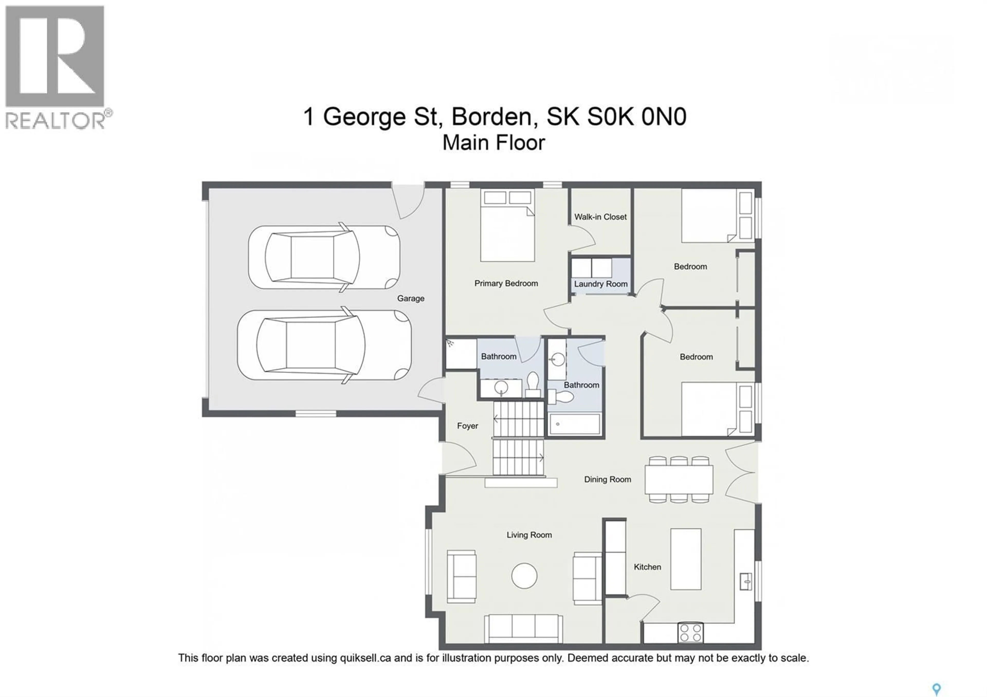 Floor plan for 1 DERBOWKA DRIVE, Borden Saskatchewan S0K0N0