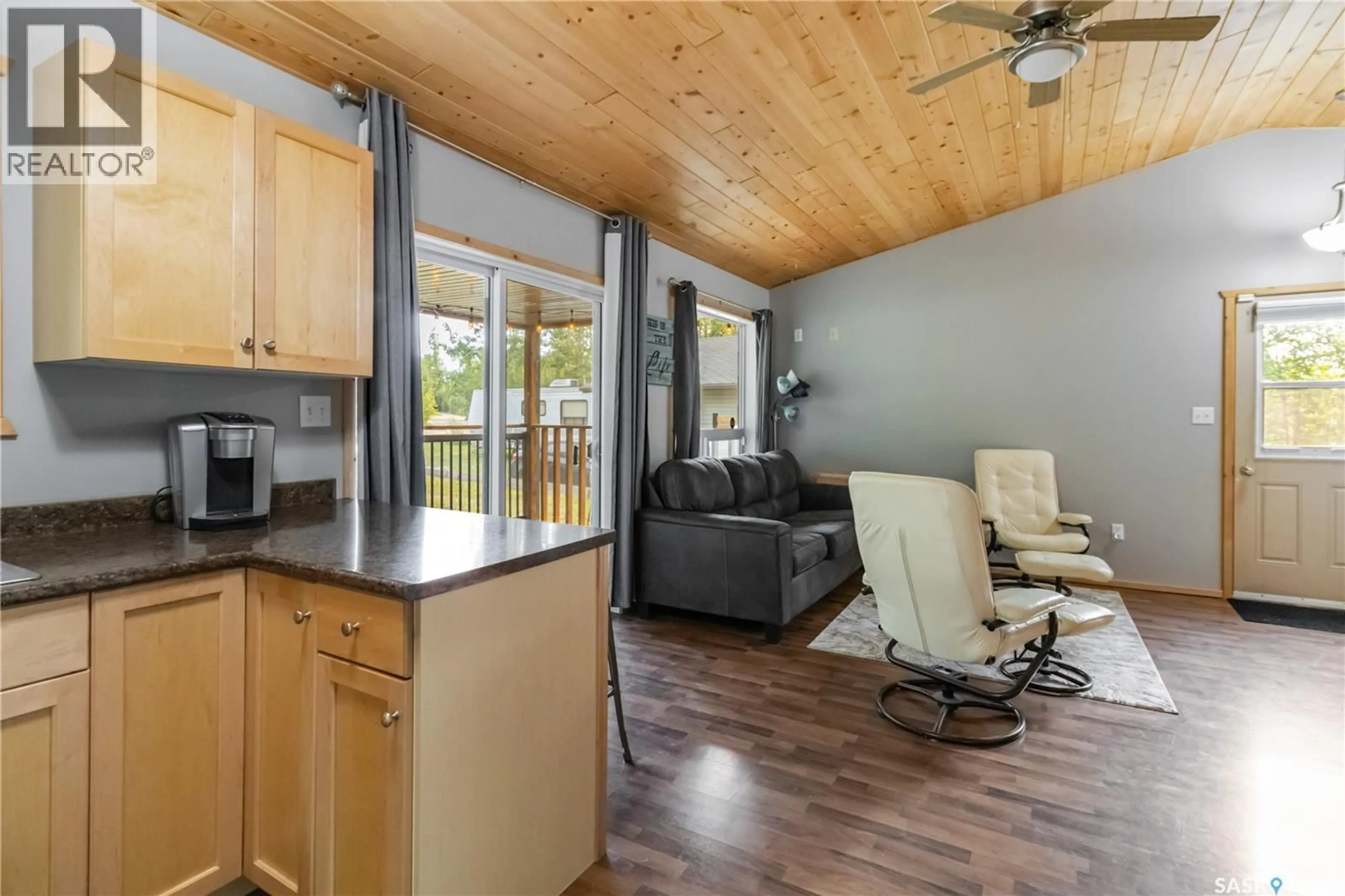 Open concept kitchen, wood/laminate floor for 71 150 OKEMA BEACH ROAD, Lakeland Rm No. 521 Saskatchewan S0J0N0
