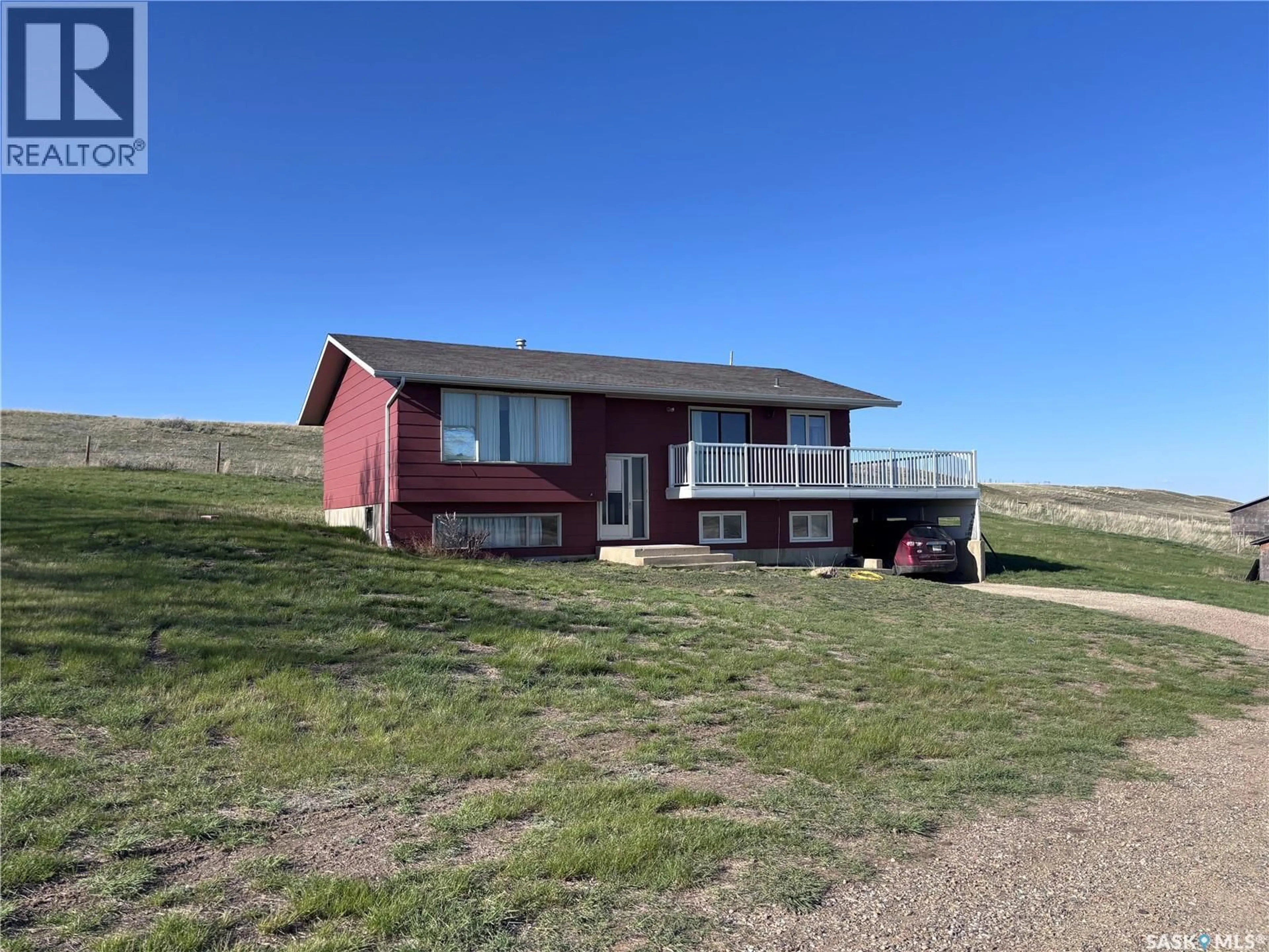 A pic from outside/outdoor area/front of a property/back of a property/a pic from drone, unknown for ST.CYR ACREAGE, Swift Current Saskatchewan S9H3V6