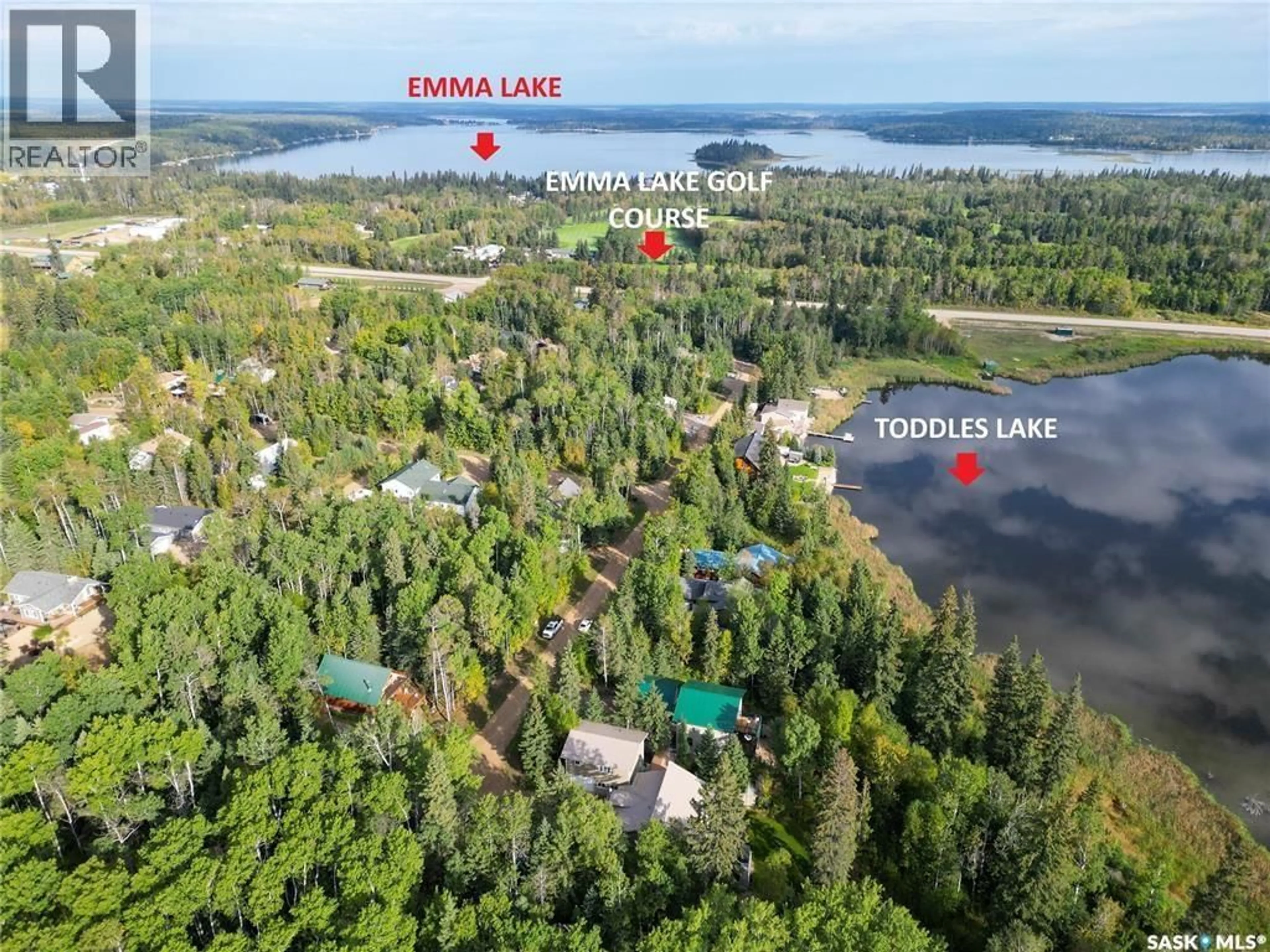 A pic from outside/outdoor area/front of a property/back of a property/a pic from drone, water/lake/river/ocean view for 1305 LAURIE PLACE, Paddockwood Rm No. 520 Saskatchewan S0J0N0