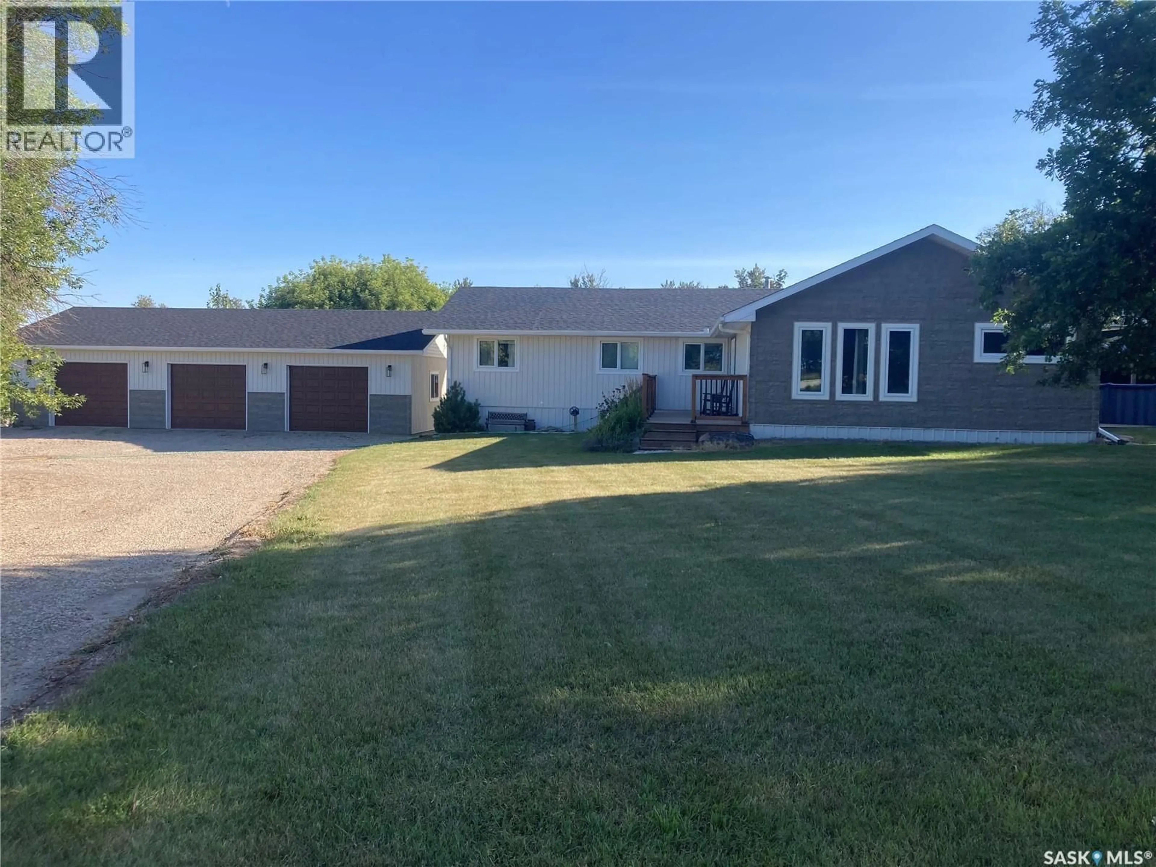 A pic from outside/outdoor area/front of a property/back of a property/a pic from drone, street for SILVERSIDES ACREAGE, Fertile Belt Rm No. 183 Saskatchewan S0A0X0