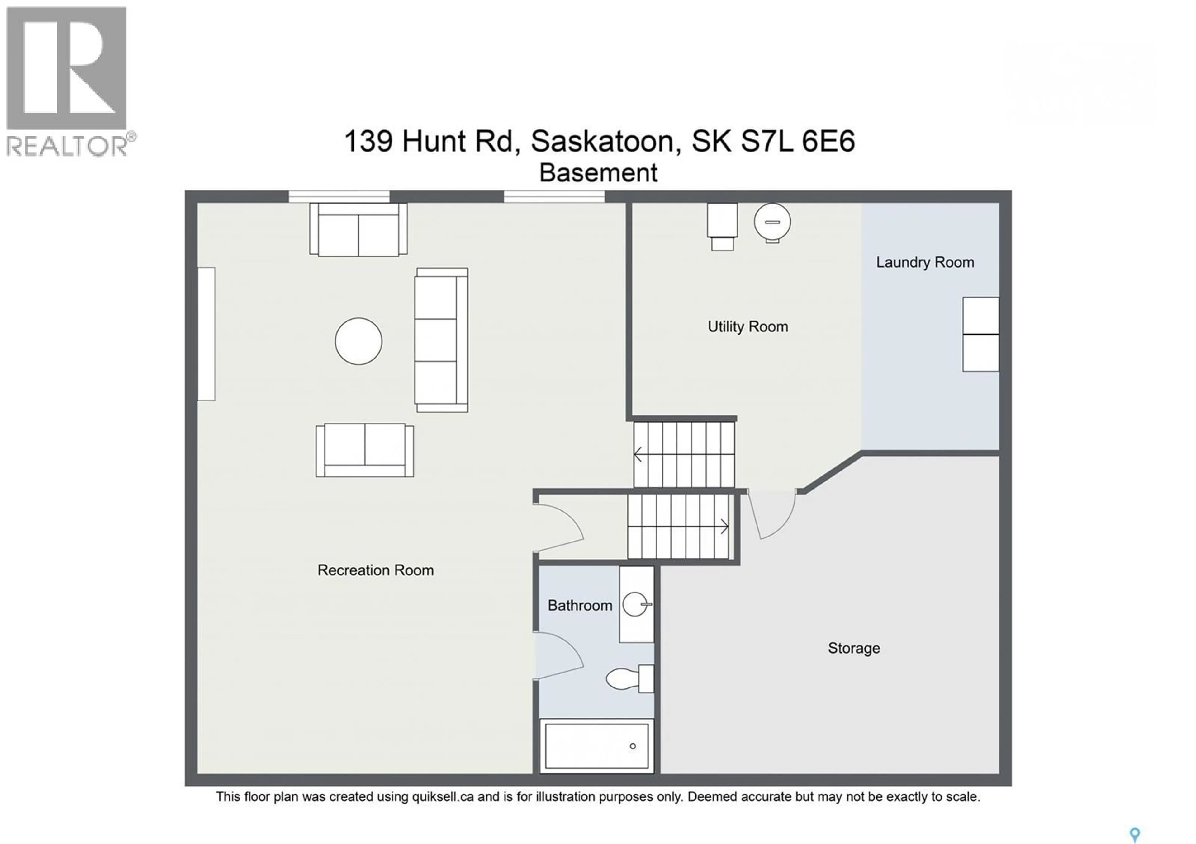 Floor plan for 139 HUNT ROAD, Saskatoon Saskatchewan S7L6E6