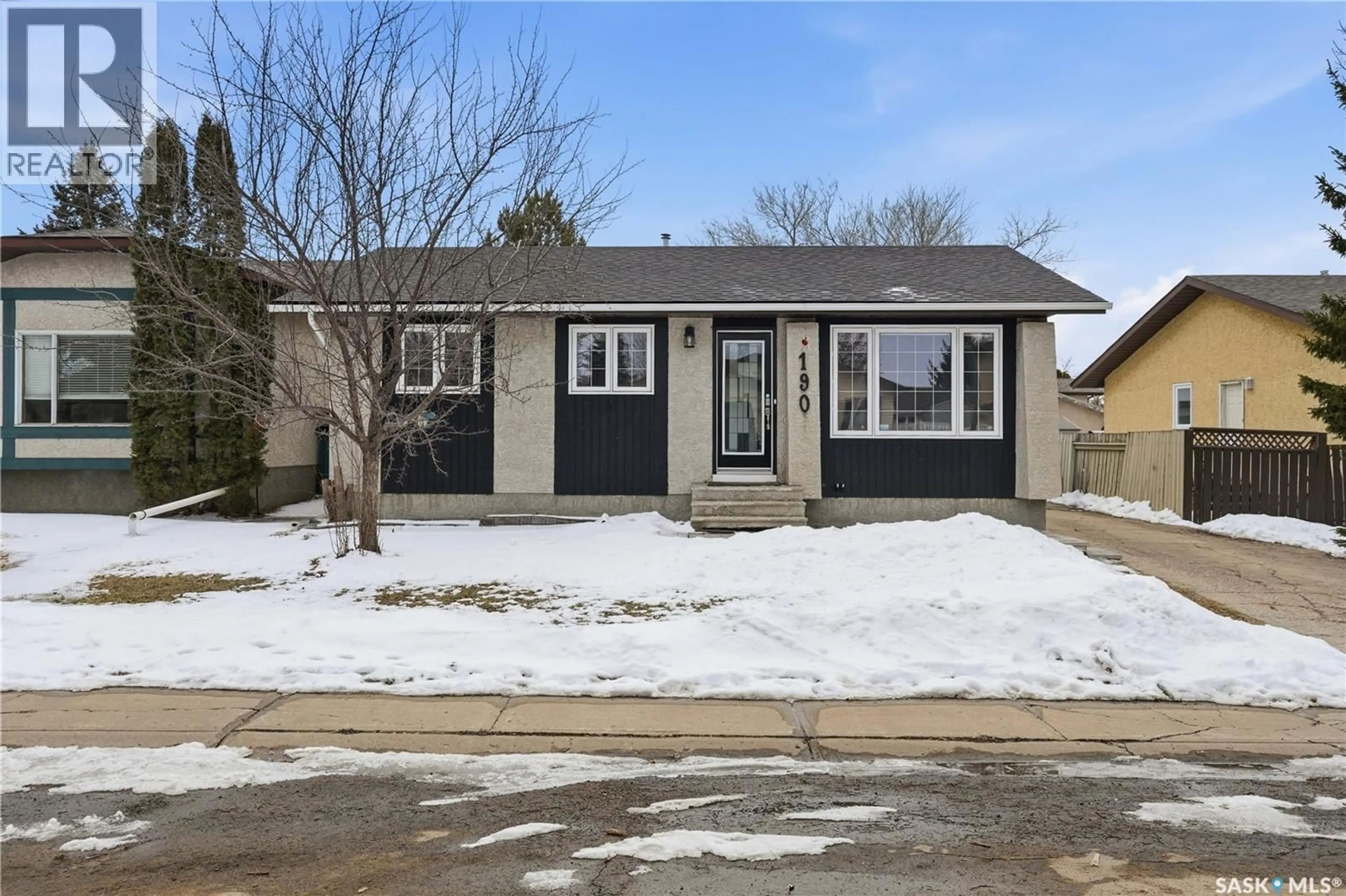 Home with vinyl exterior material, street for 190 PETERSMEYER STREET, Regina Saskatchewan S4R8J3