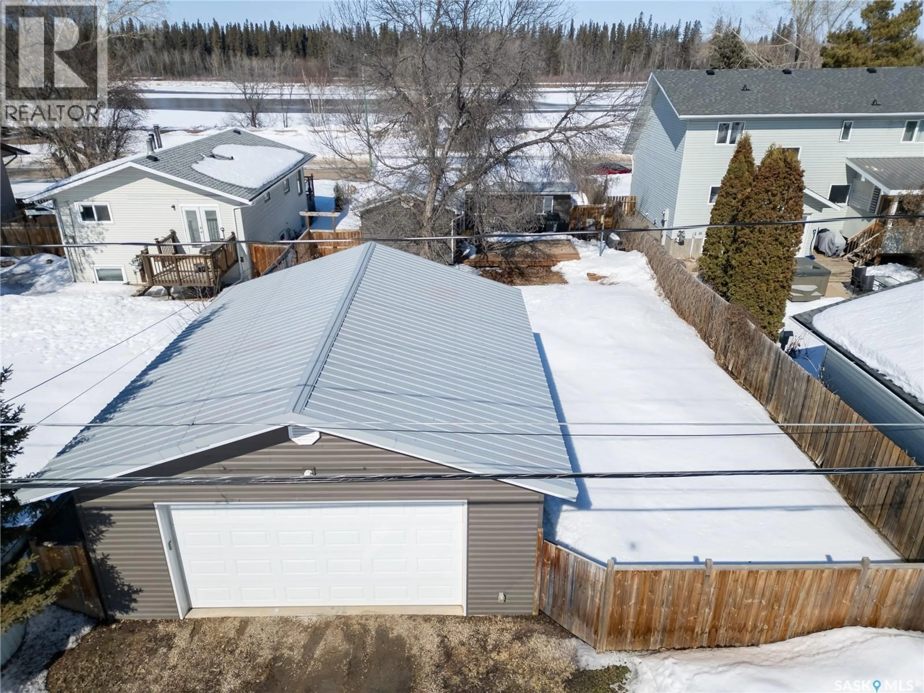 A pic from outside/outdoor area/front of a property/back of a property/a pic from drone, street for 1371 RIVER STREET, Prince Albert Saskatchewan S6V0B8