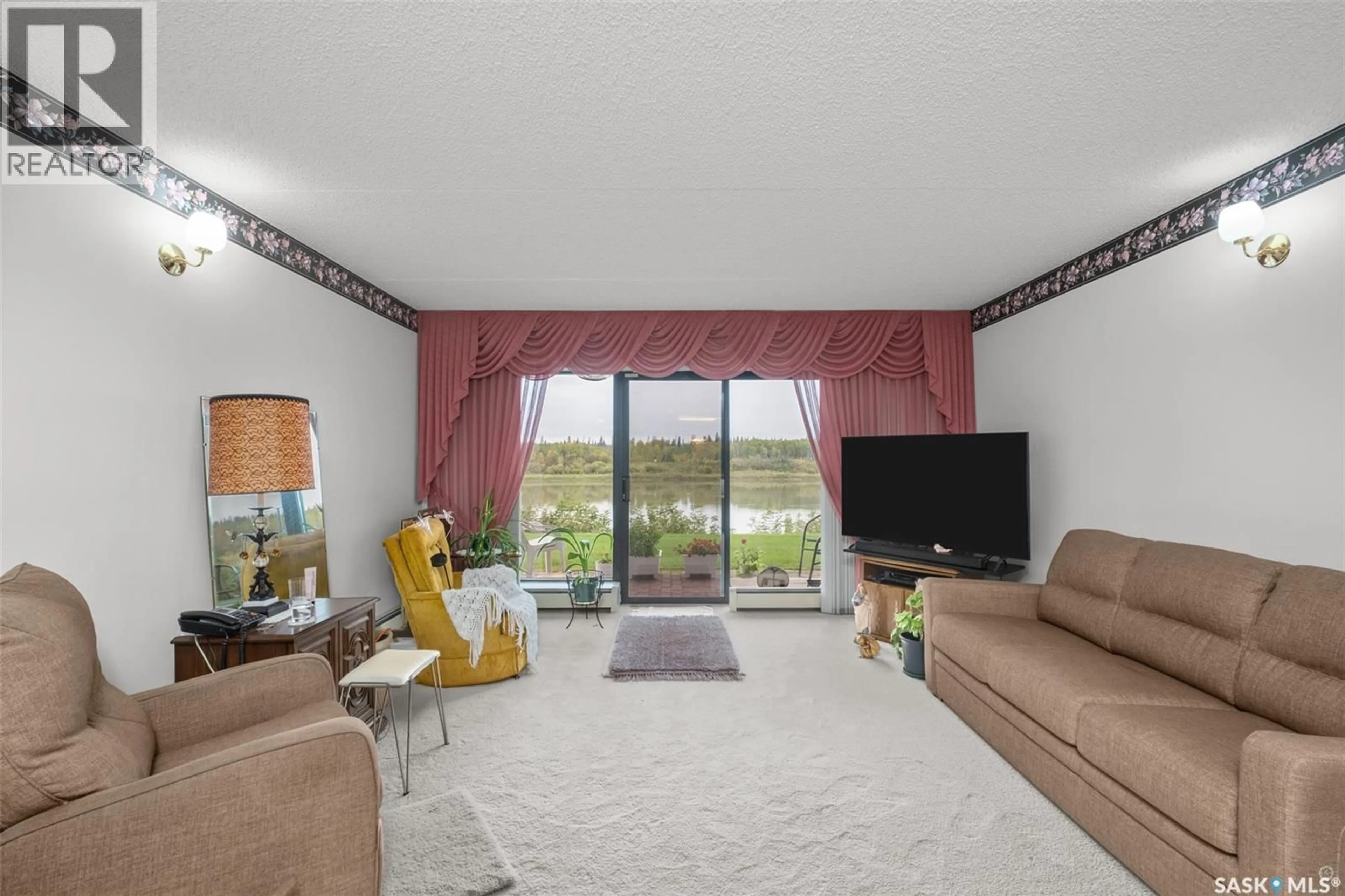 Living room with furniture, unknown for 1B - 516 RIVER STREET, Prince Albert Saskatchewan S6V0A6