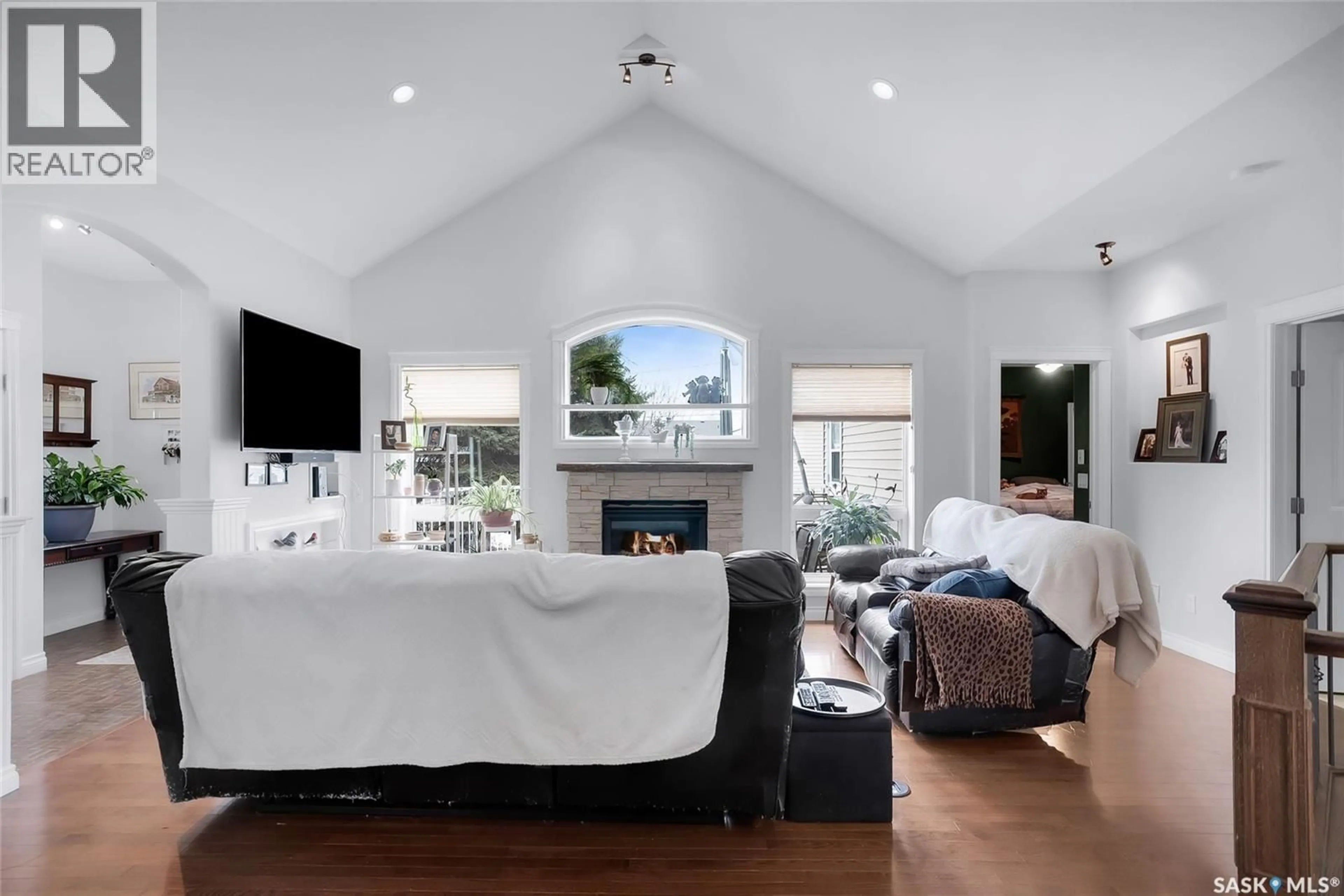 Living room with furniture, unknown for 608 3RD STREET, Martensville Saskatchewan S0K2T0